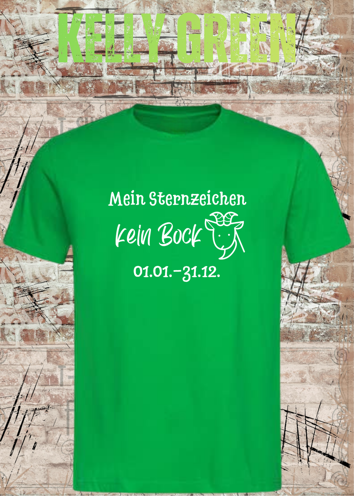 Mein Sternzeichen Kein Bock T-Shirt – Lustiges Faultier Spruch Shirt Unisex