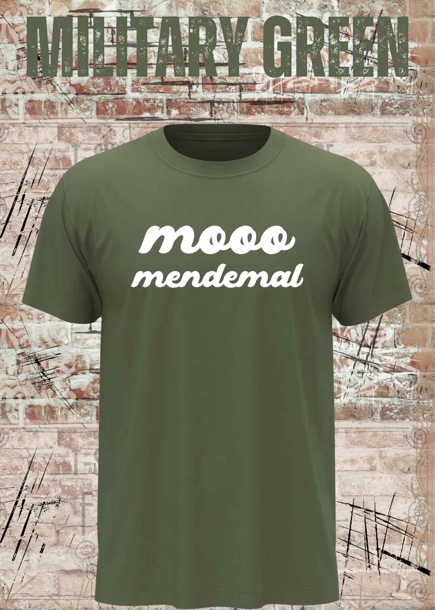 Mooo Mendemal – Lustiges Wortspiel T-Shirt Unisex