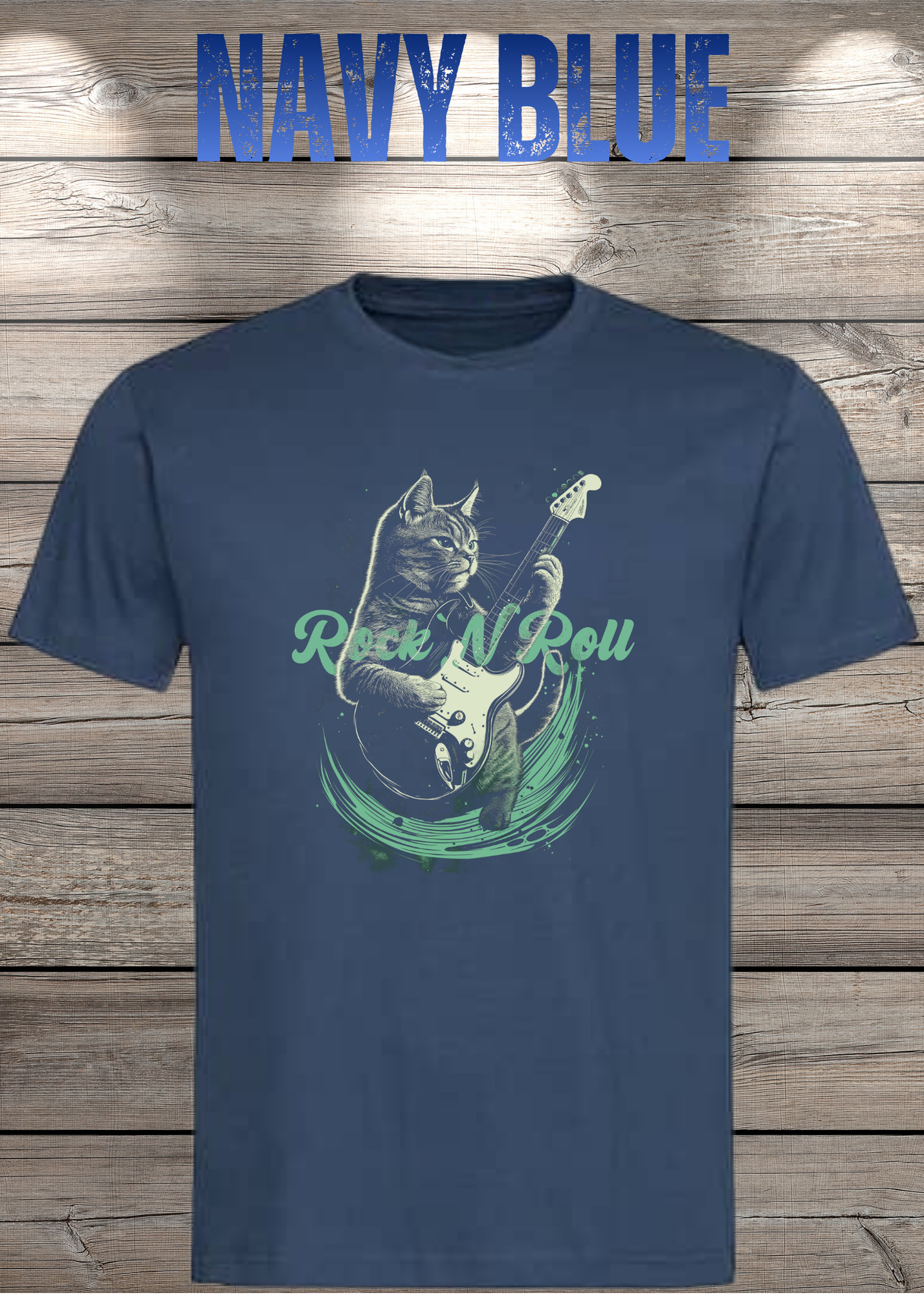 Katzenrocker - Rock n Roll Unisex T-Shirt für Musikliebhaber