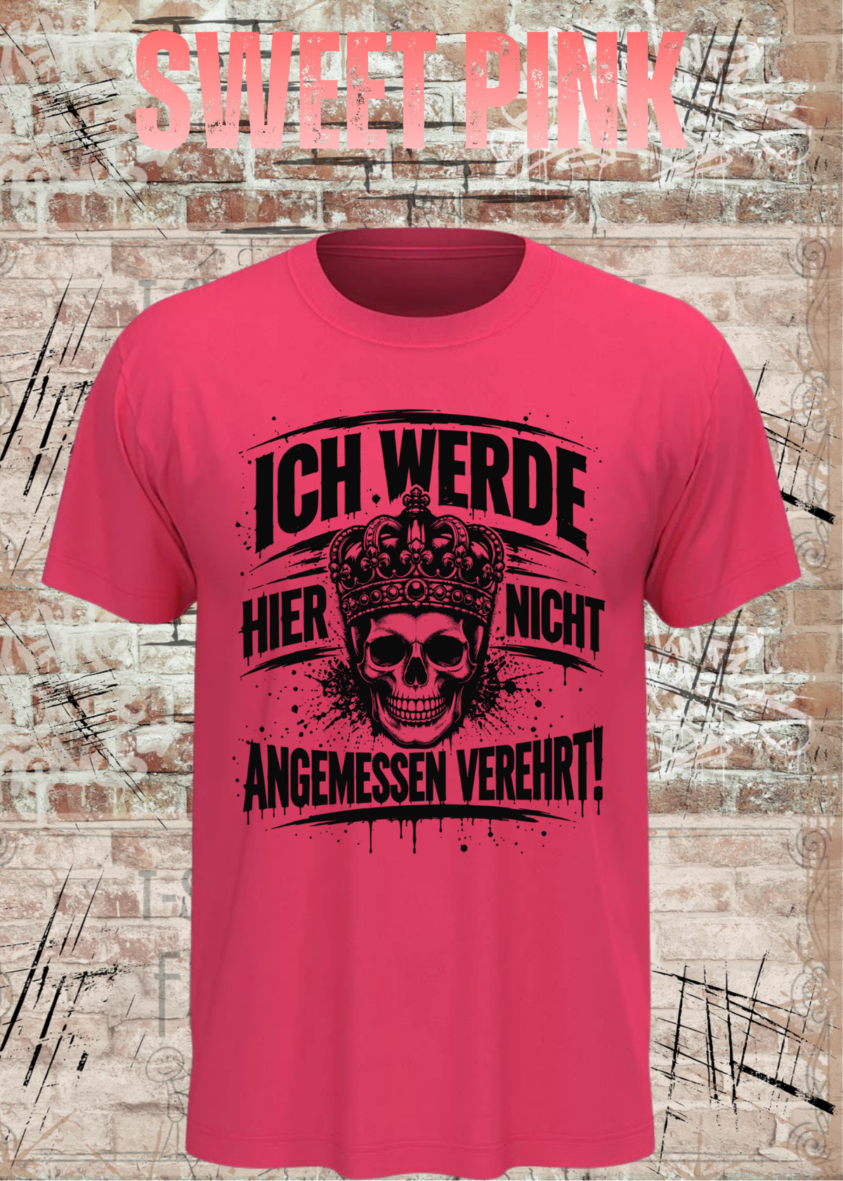 Ich werde hier nicht angemessen verehrt – Herren Skull T-Shirt | FunnyZoom