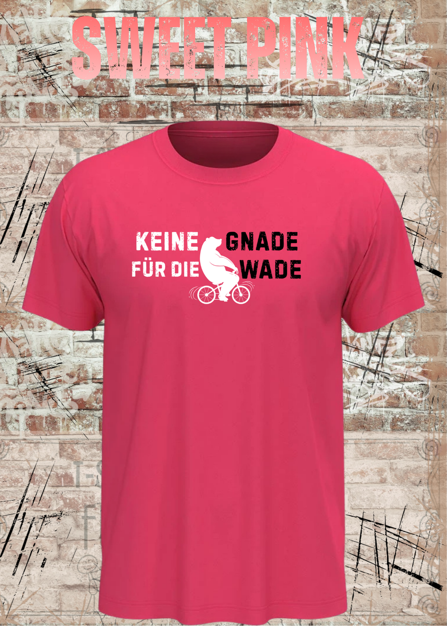 Keine Gnade für die Wade T-Shirt – Lustiges Fahrrad Shirt für Radfahrer & Biker Unisex