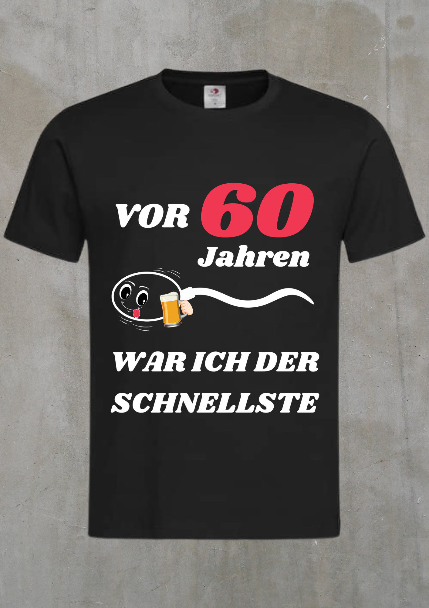 ๐โโ๏ธ Herren T-Shirt: Vor 60 Jahren war ich der Schnellste! ๐