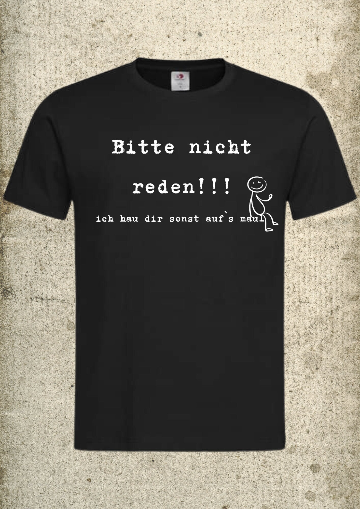 🤐 Unisex T-Shirt 'Bitte nicht reden...' - Freches Statement Shirt 😤