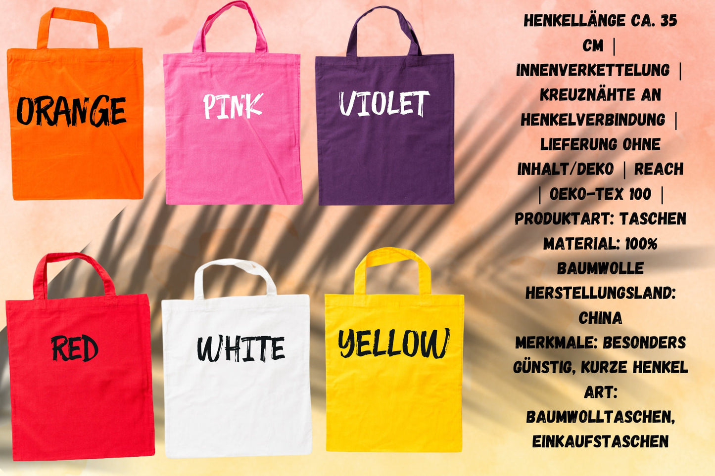 🛍️ Beutel 38x42cm mit kurzen Henkel - Don't touch it sonst klatscht it! 😤✋
