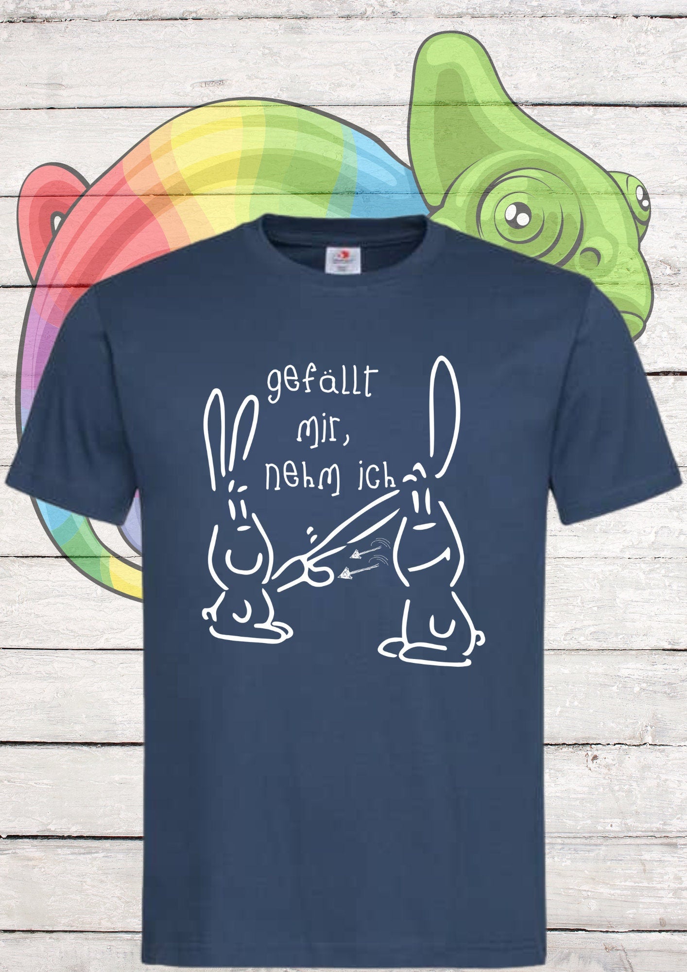 😂 Unisex T-Shirt 'Gefällt mir, nehm ich' - Witziger Spontan-Spruch