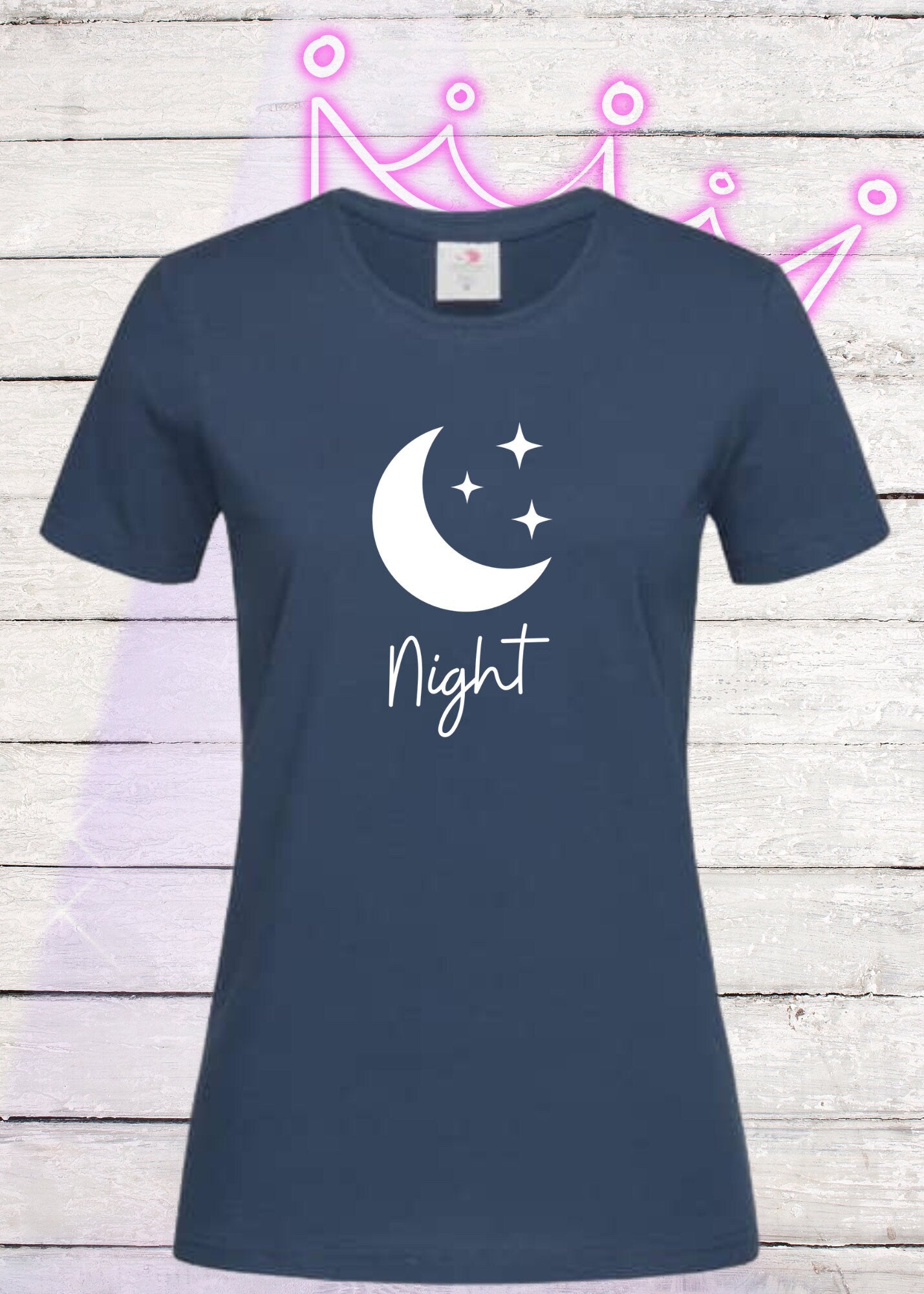 🌙 Damen T-Shirt Night - Mondschein & entspannte Abende ✨