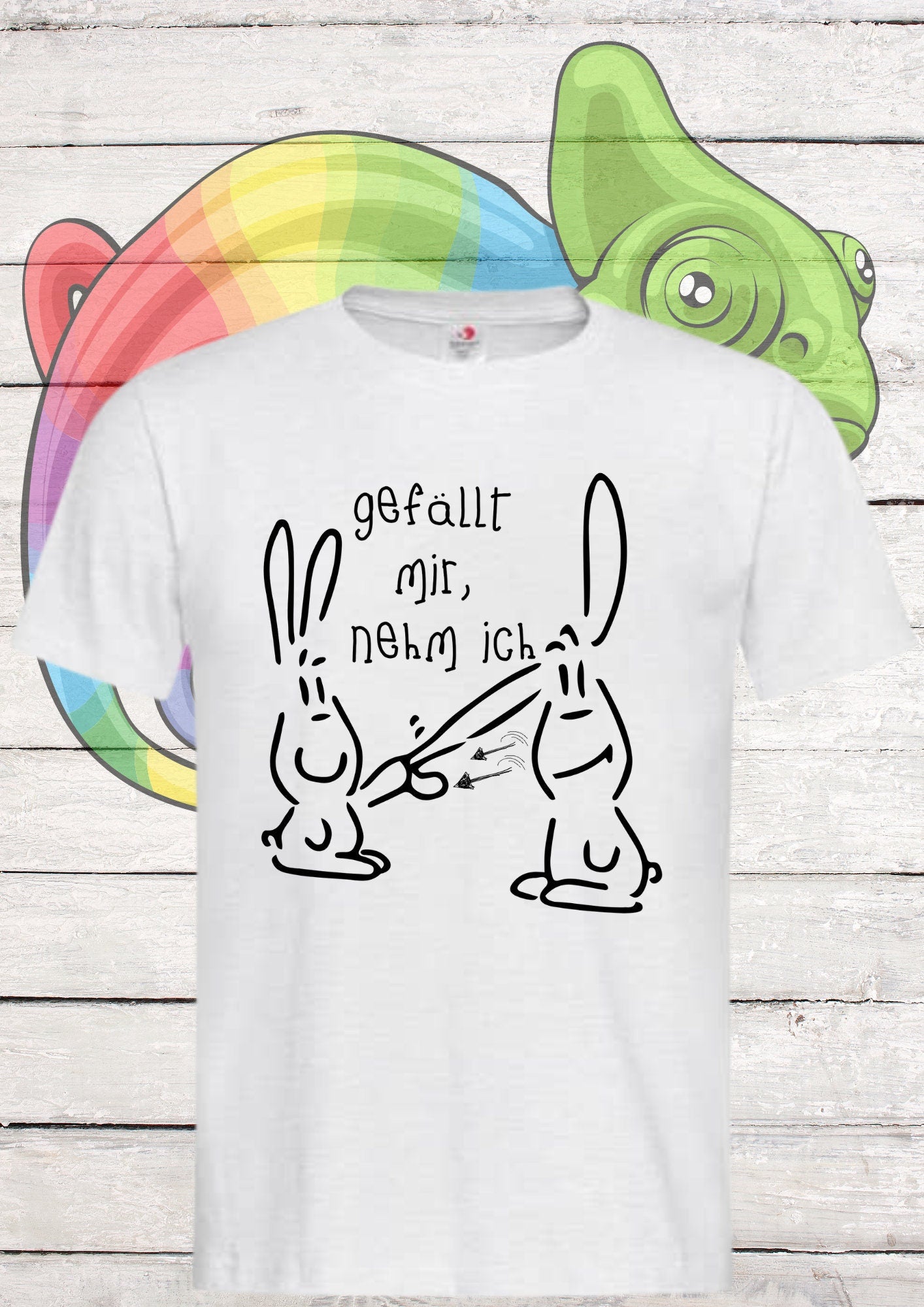 😂 Unisex T-Shirt 'Gefällt mir, nehm ich' - Witziger Spontan-Spruch