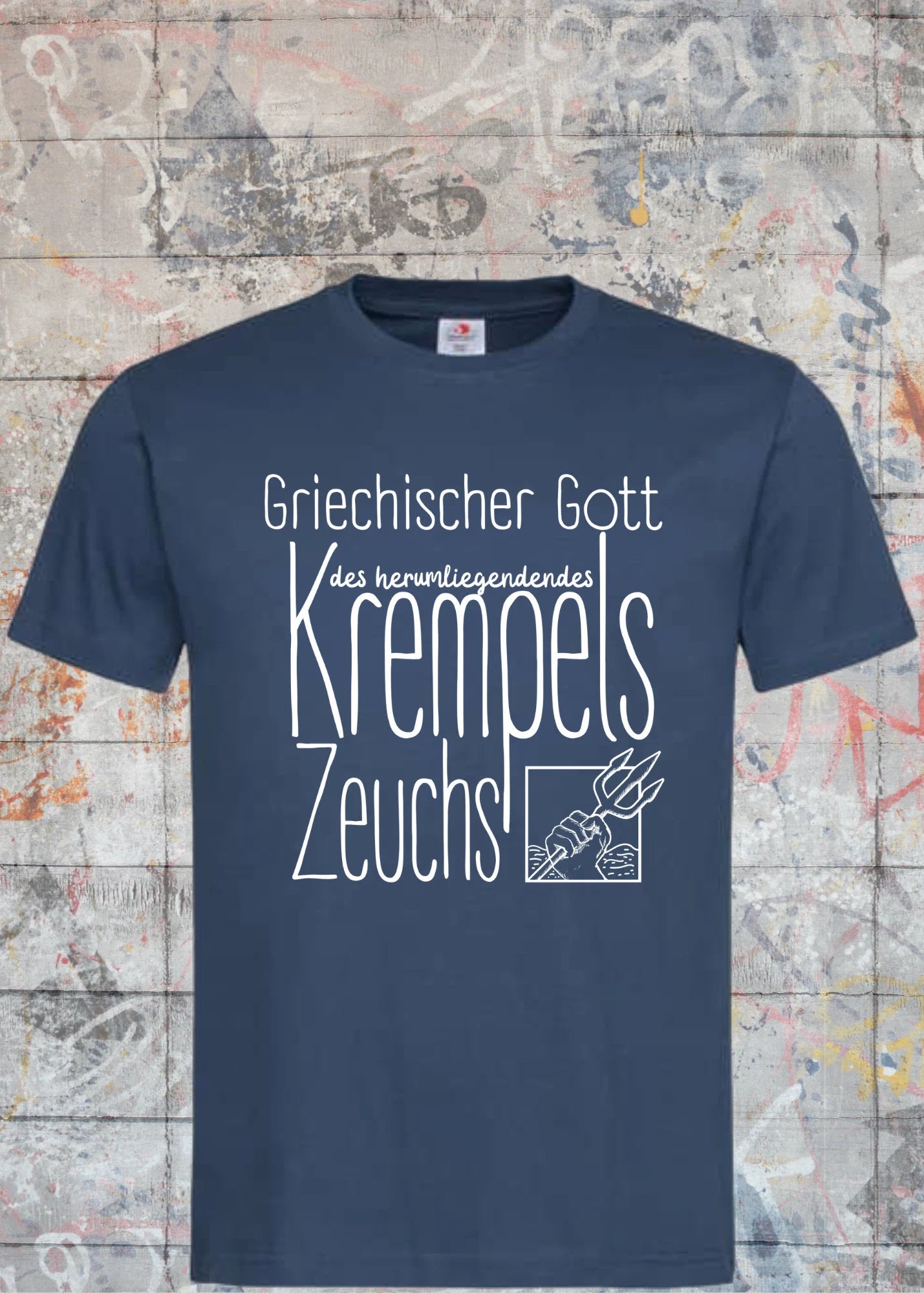 🏛️ Herren T-Shirt 'Griechischer Gott Des Herumliegenden Krempels' 😂 Lustiges Shirt