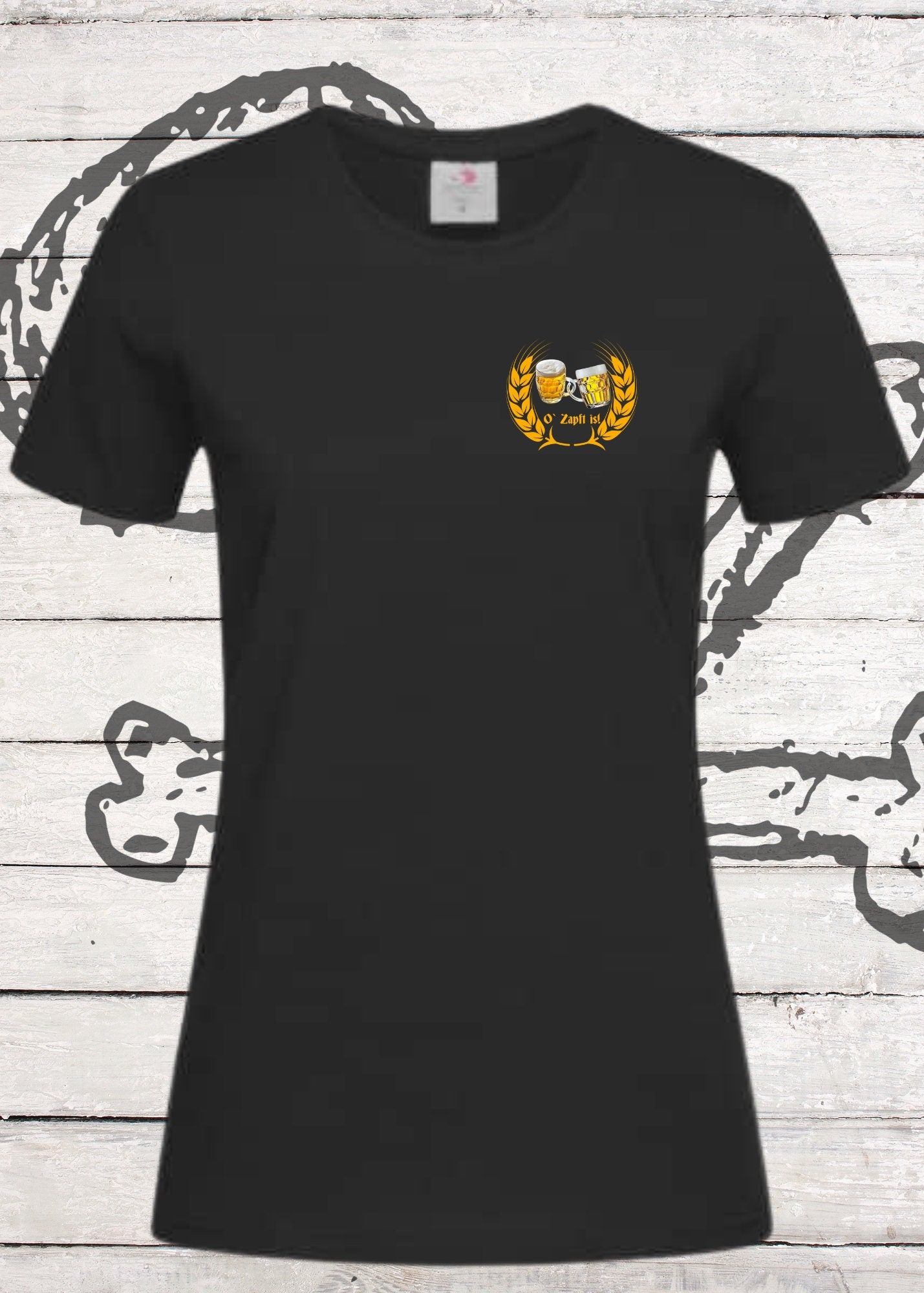 🍺 Damen T-Shirt Partnershirt 'Falls ich betrunken bin, bringt mich zu (Name)' - Personalisierbar - Wiesn Geschenk
