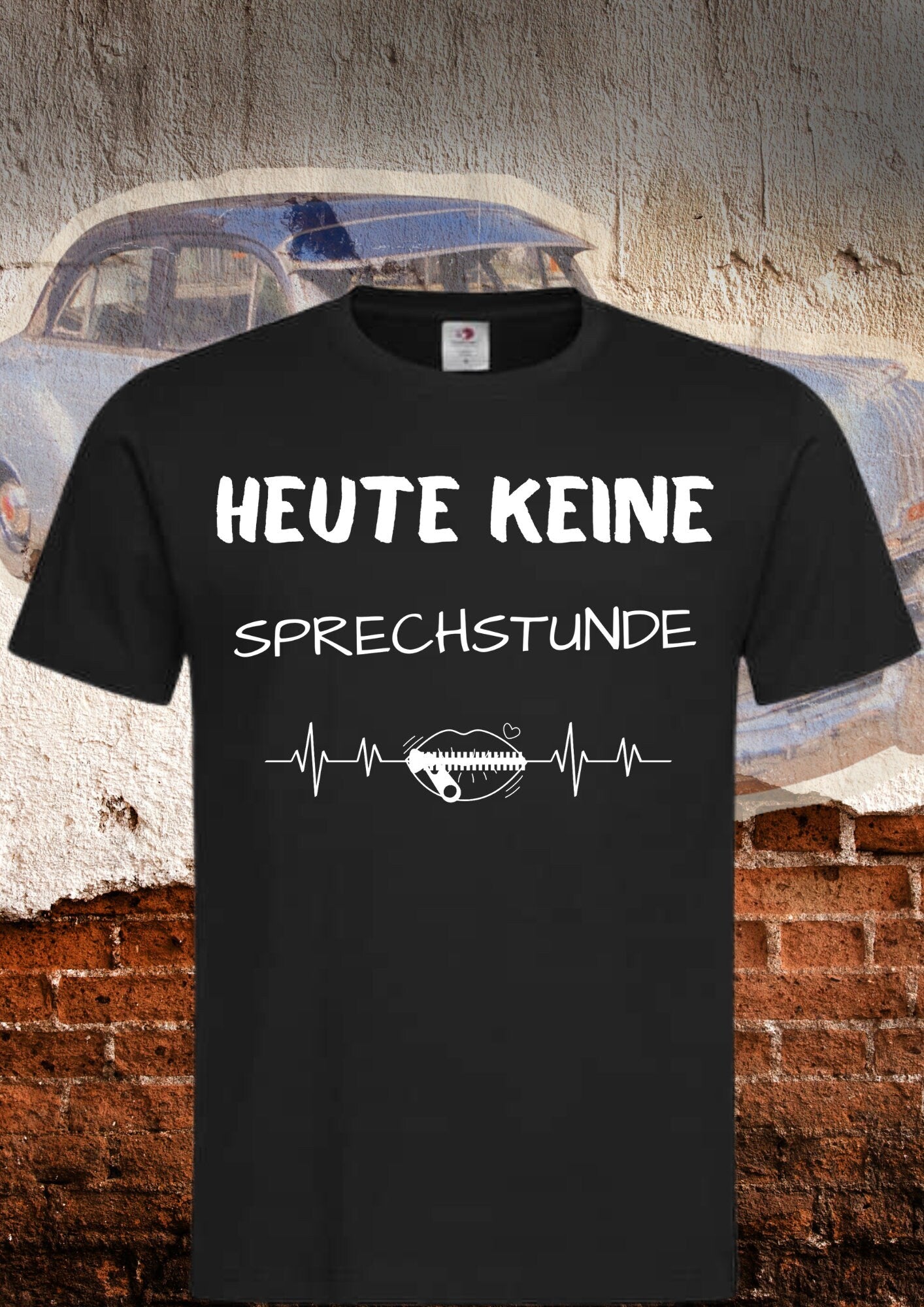 Unisex T-Shirt 'Heute keine Sprechstunde' - Lustiger Spruch