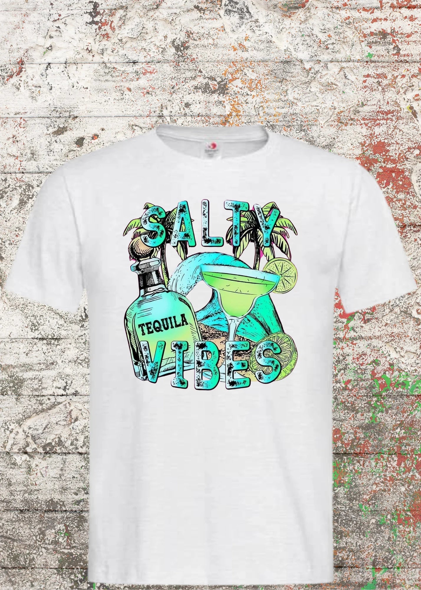 UnisexT-Shirt 'Salty Vibes' - Lustiges Statement Shirt aus 100% Baumwolle