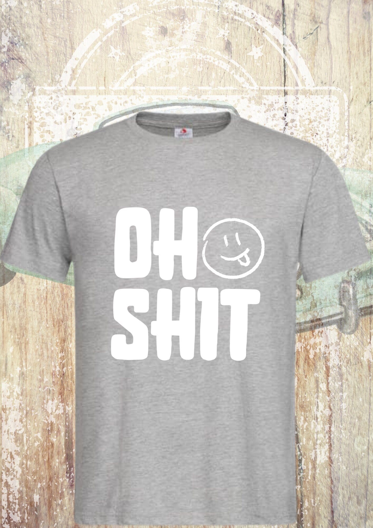 😱 Unisex T-Shirt 'Oh Shit' - Spontanes Reaktions-Statement 💥