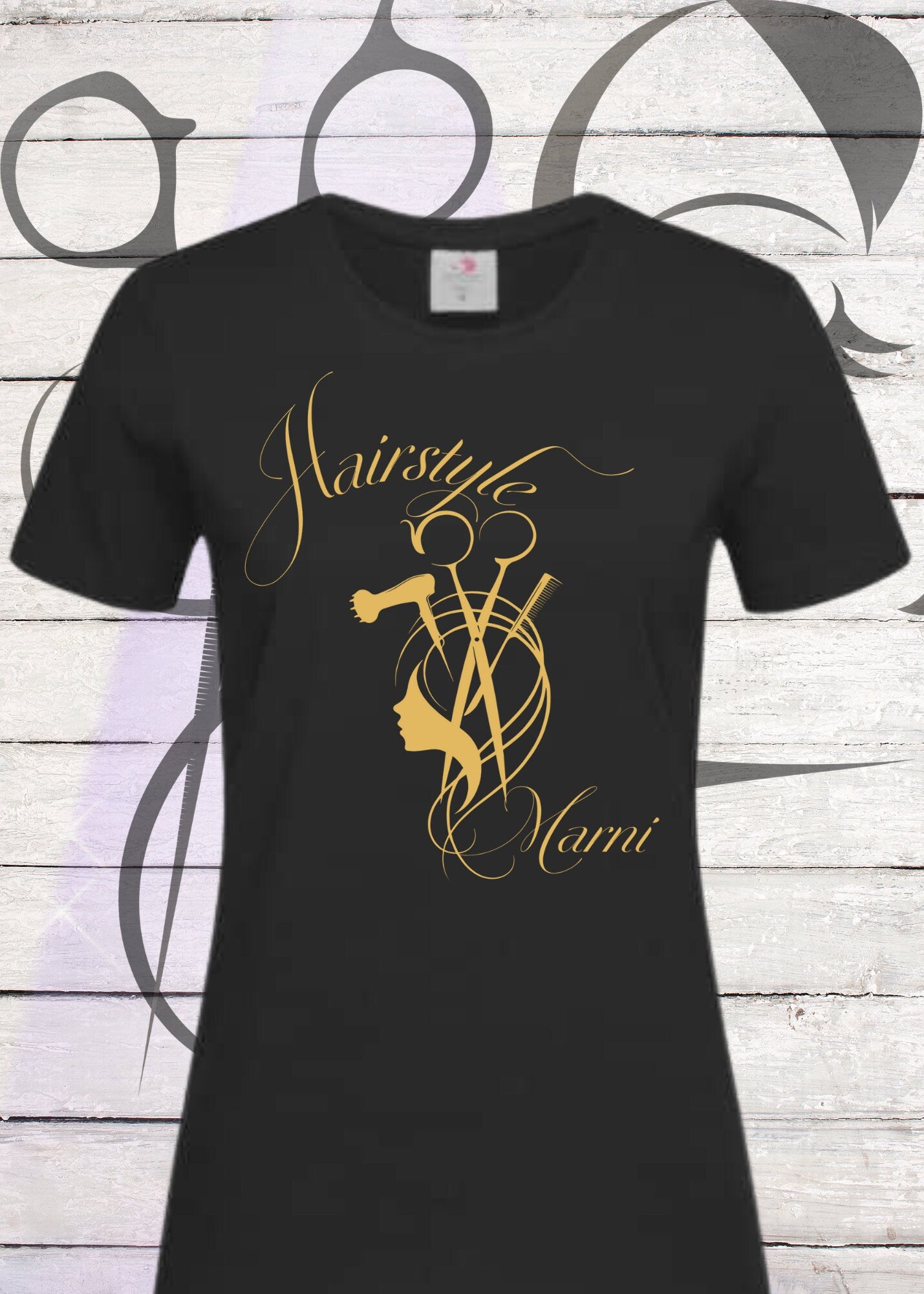 ✂️ Friseurinnen T-Shirt PERSONALISIERBAR mit Namen & Farbe | Salon Team Shirt 💇♀️