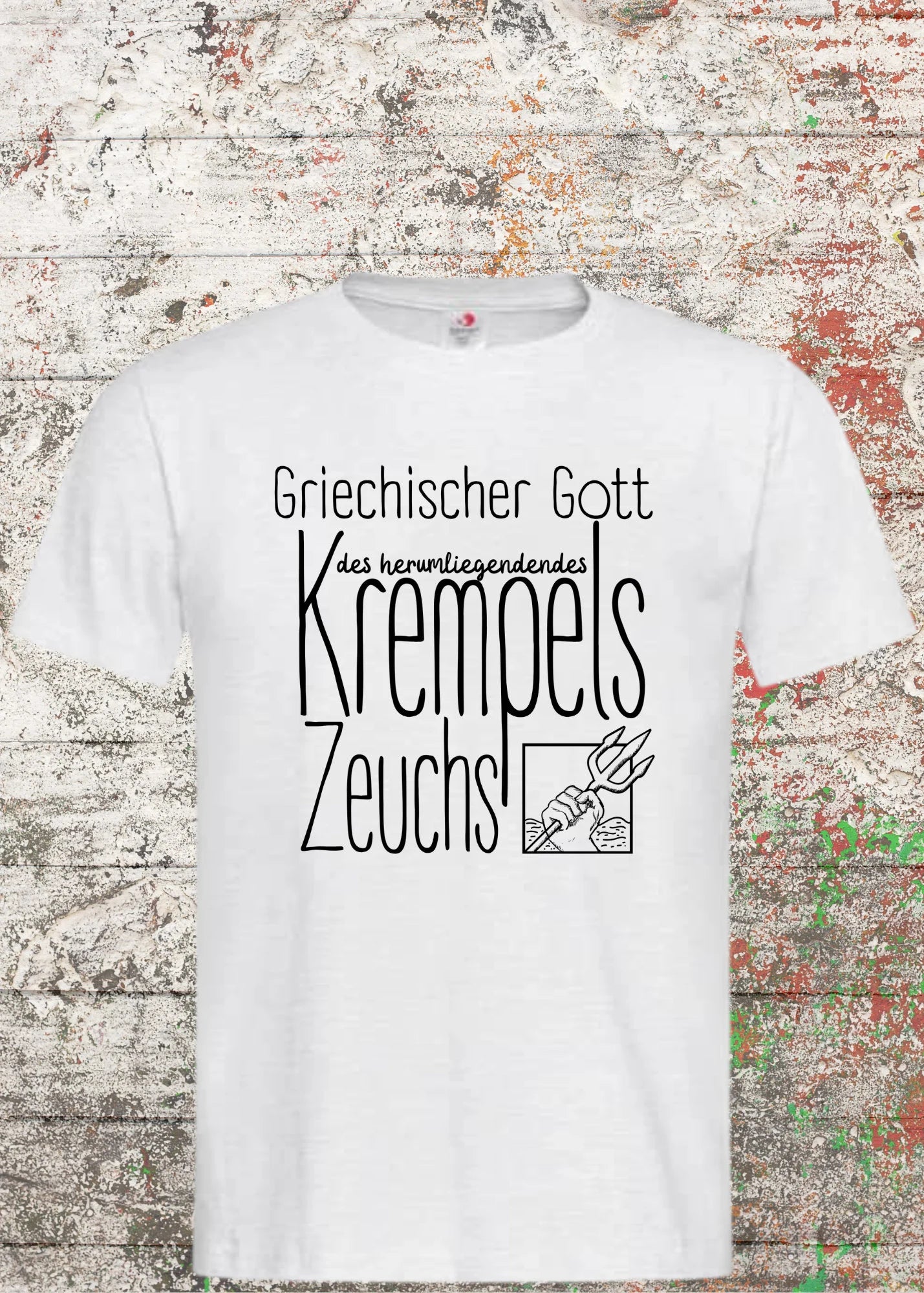 🏛️ Herren T-Shirt 'Griechischer Gott Des Herumliegenden Krempels' 😂 Lustiges Shirt