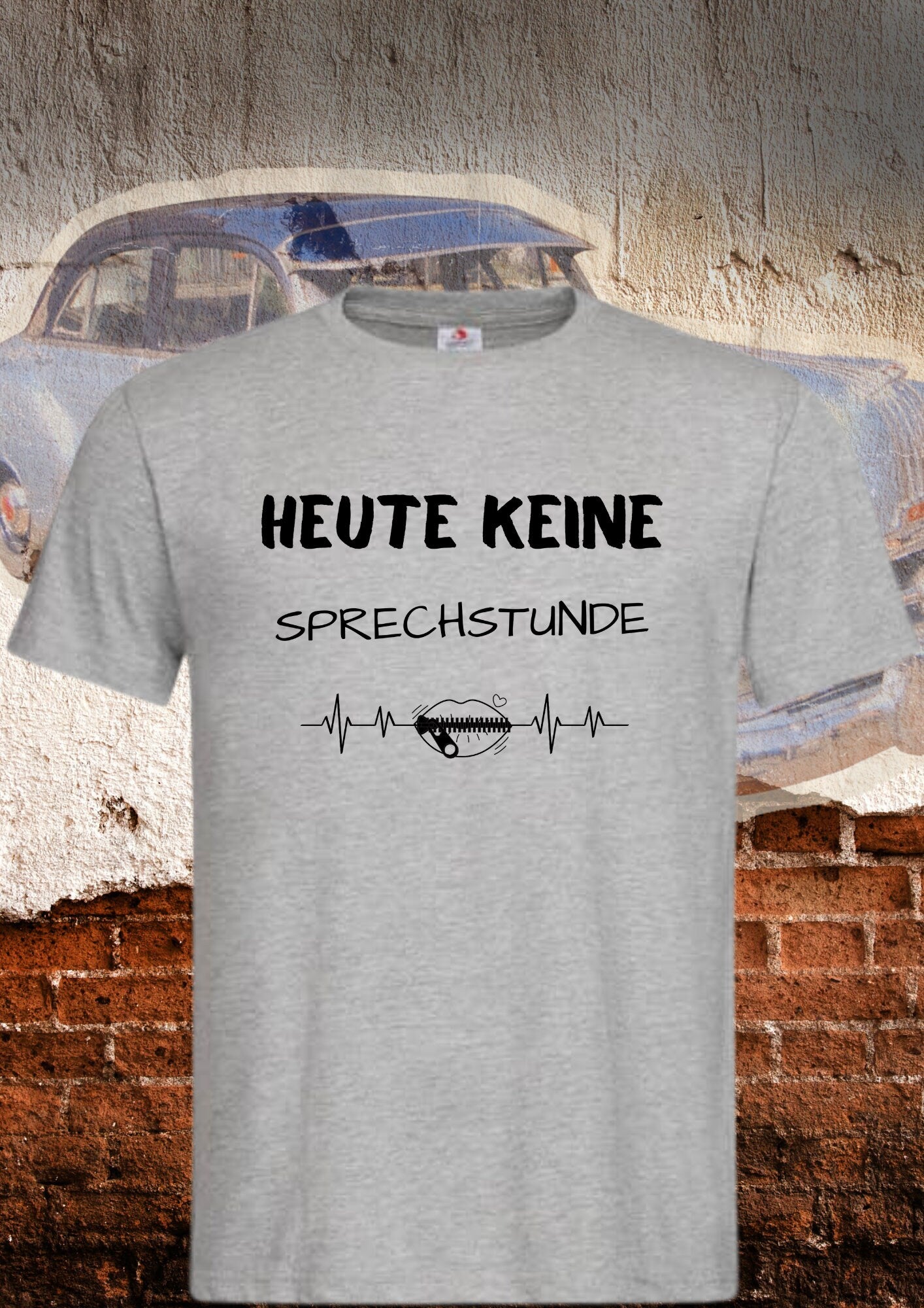 Unisex T-Shirt 'Heute keine Sprechstunde' - Lustiger Spruch