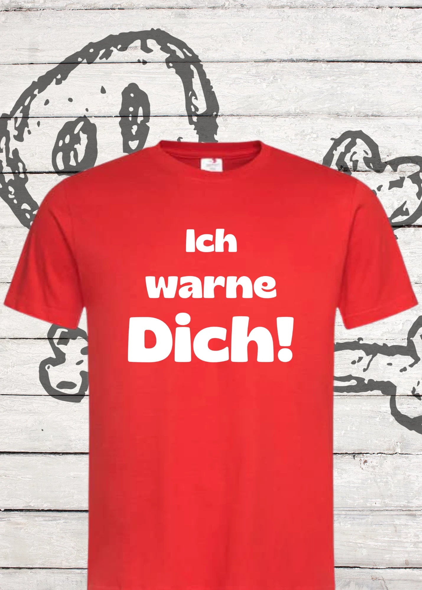 ⚠️ Unisex T-Shirt - Ich warne Dich! Lustiges Spruch Shirt 😈