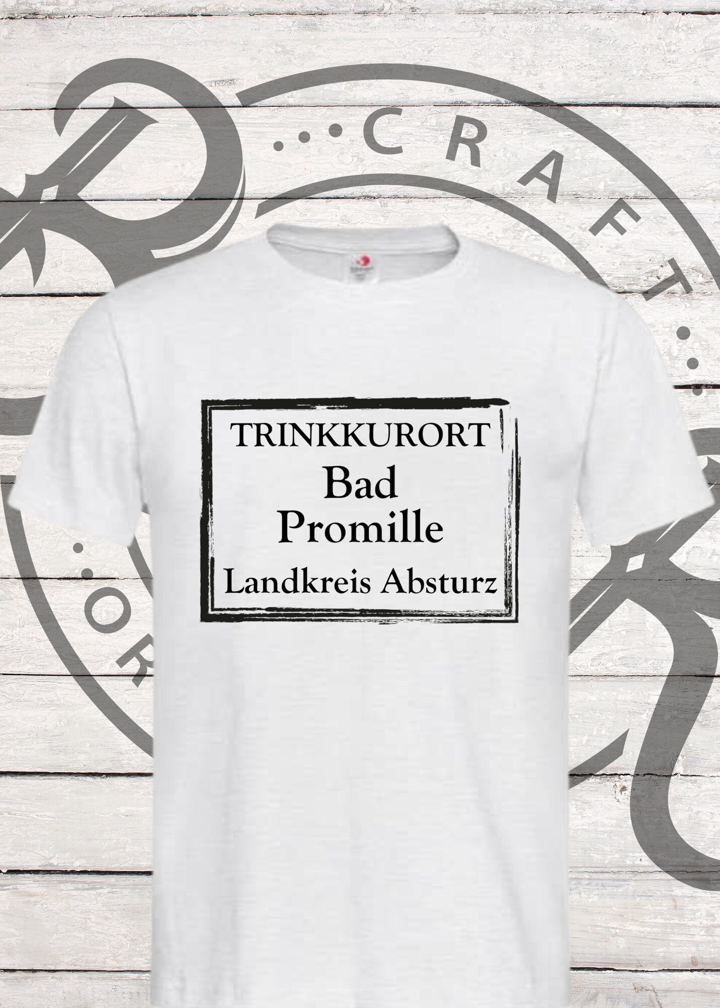 🍻 T-Shirt 'Trinkkurort Bad Promille Landkreis Absturz' - Party Humor Shirt Unisex🎉