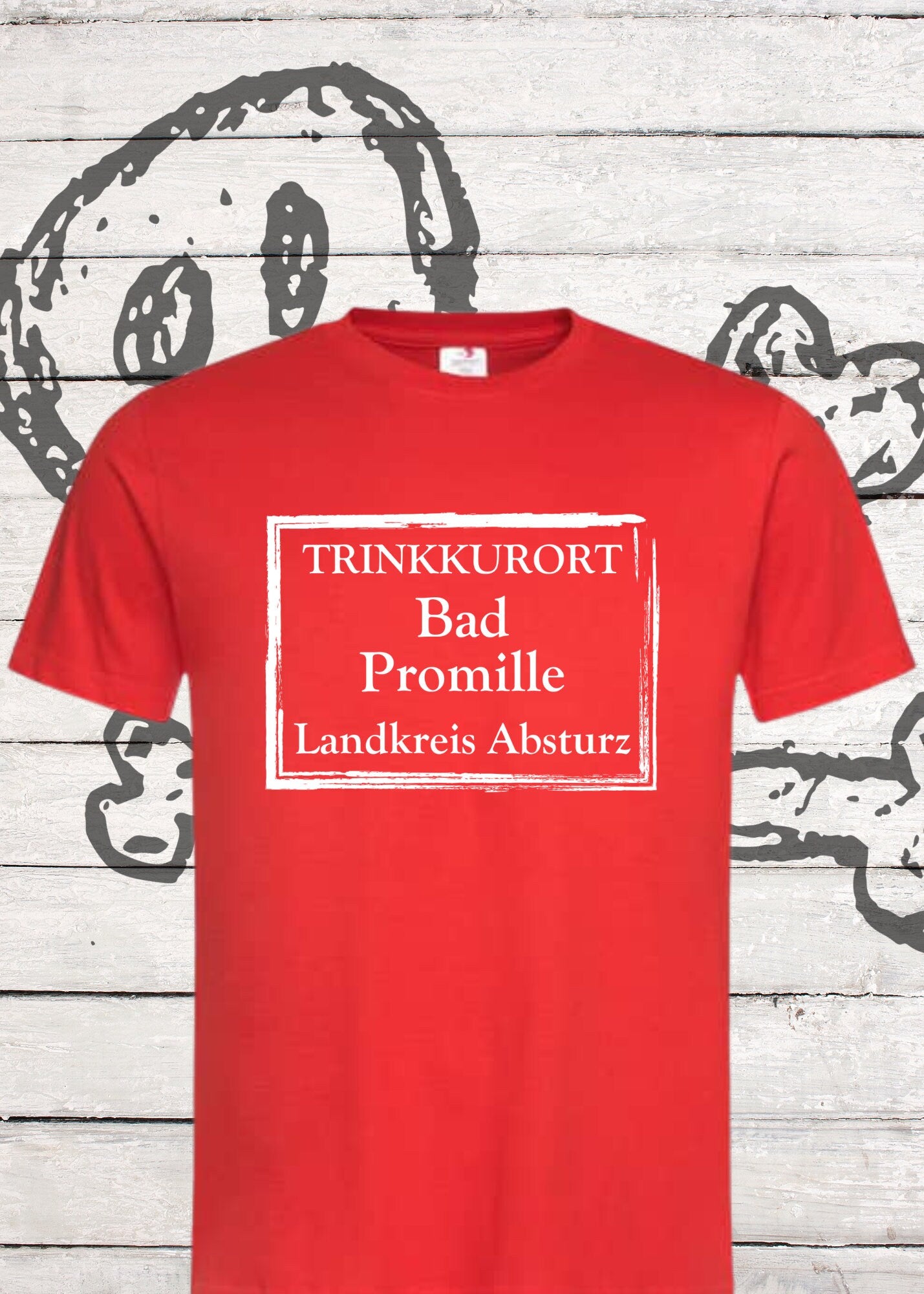 🍻 T-Shirt 'Trinkkurort Bad Promille Landkreis Absturz' - Party Humor Shirt Unisex🎉
