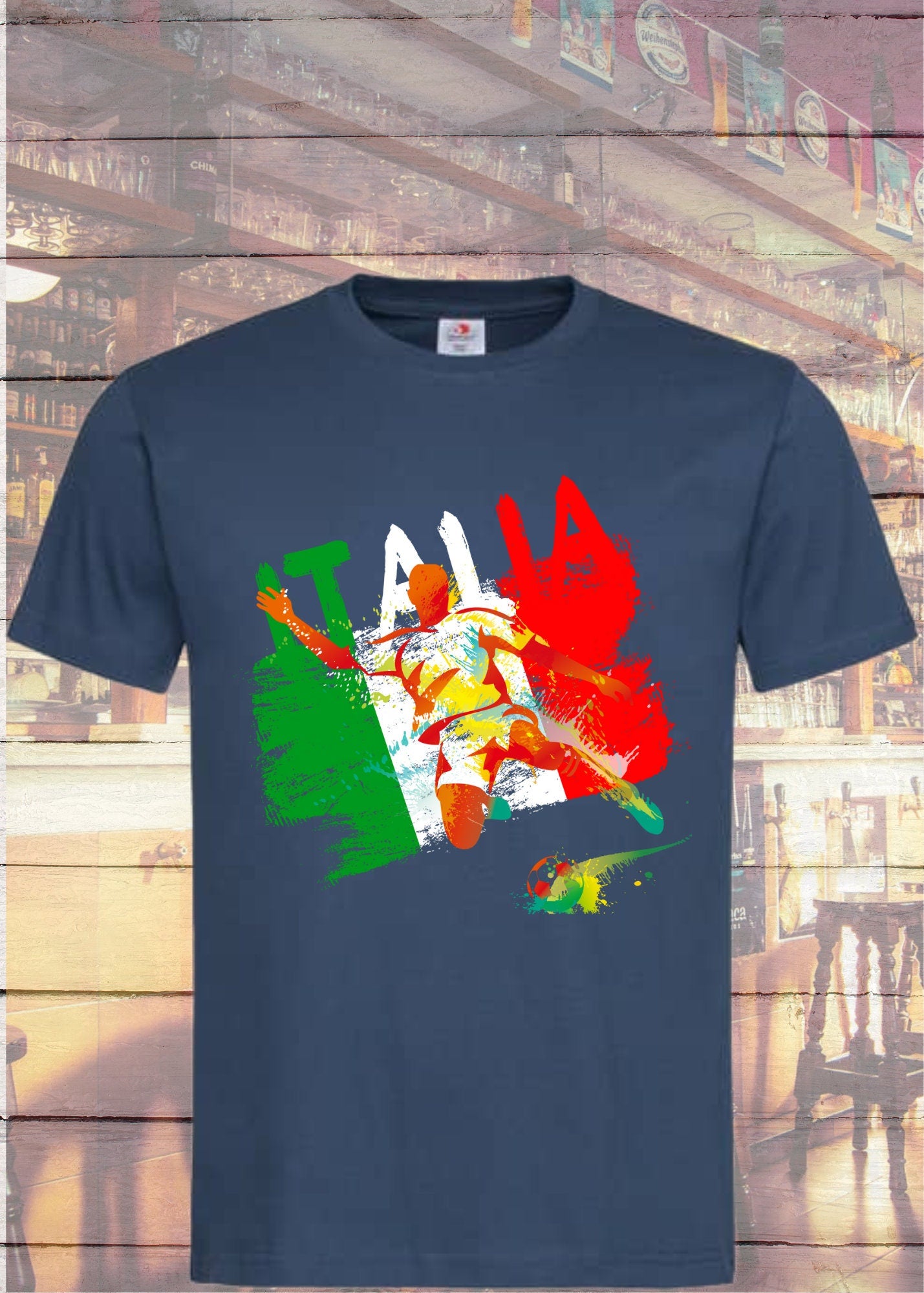 ⚽ Italien Fußball T-Shirt - Azzurri Fan Shirt für echte Tifosi 🇮🇹