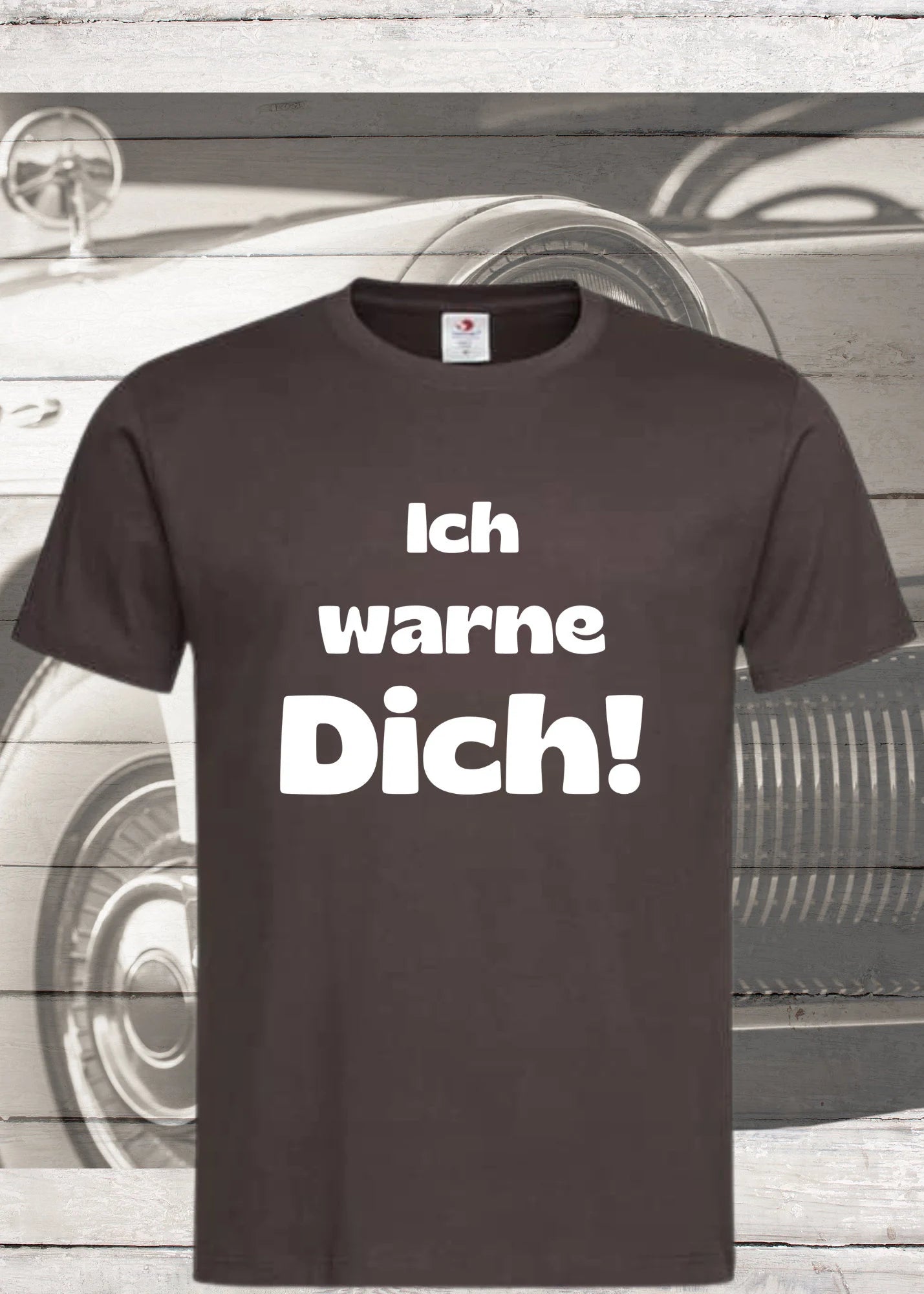 ⚠️ Unisex T-Shirt - Ich warne Dich! Lustiges Spruch Shirt 😈