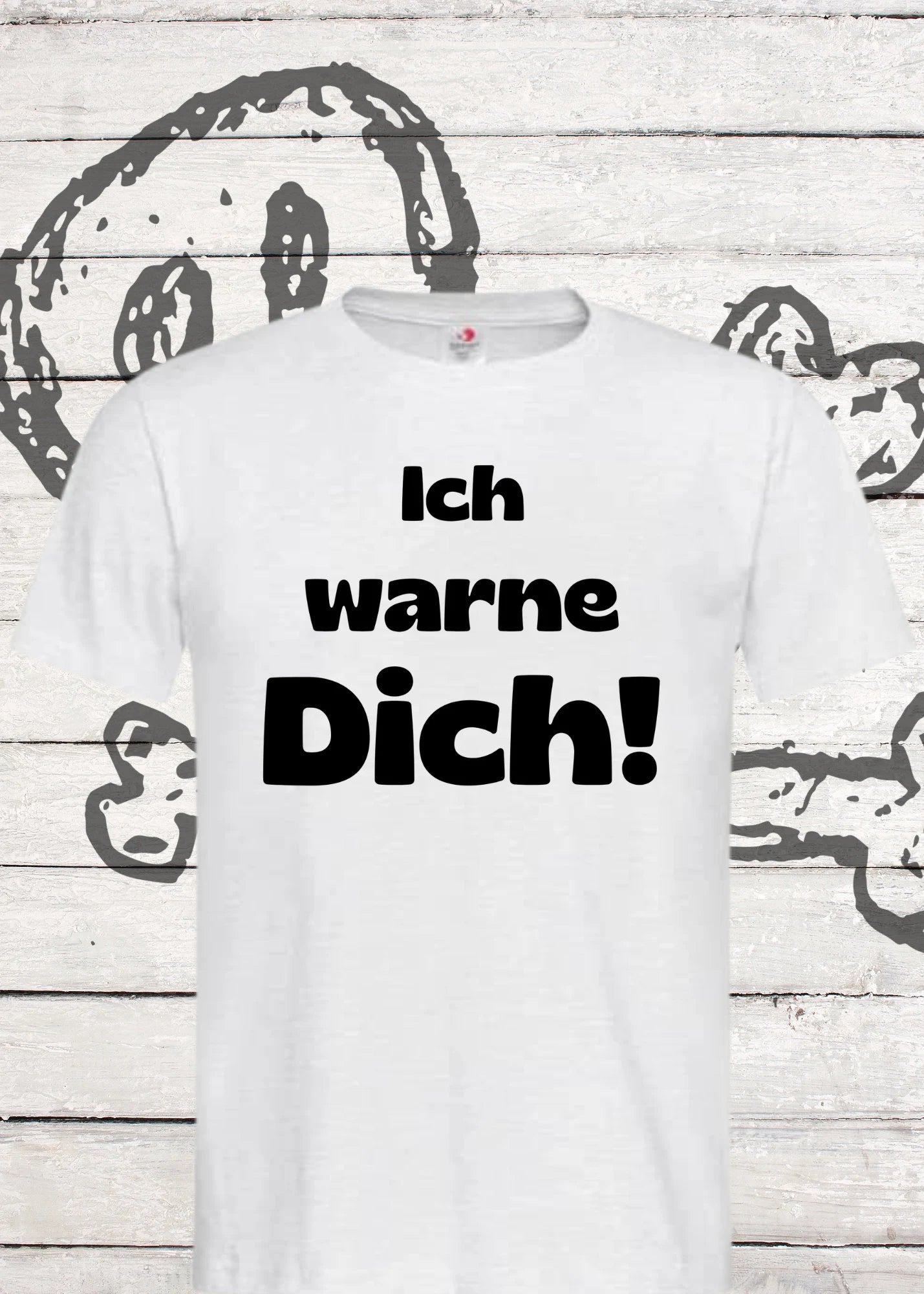 ⚠️ Unisex T-Shirt - Ich warne Dich! Lustiges Spruch Shirt 😈