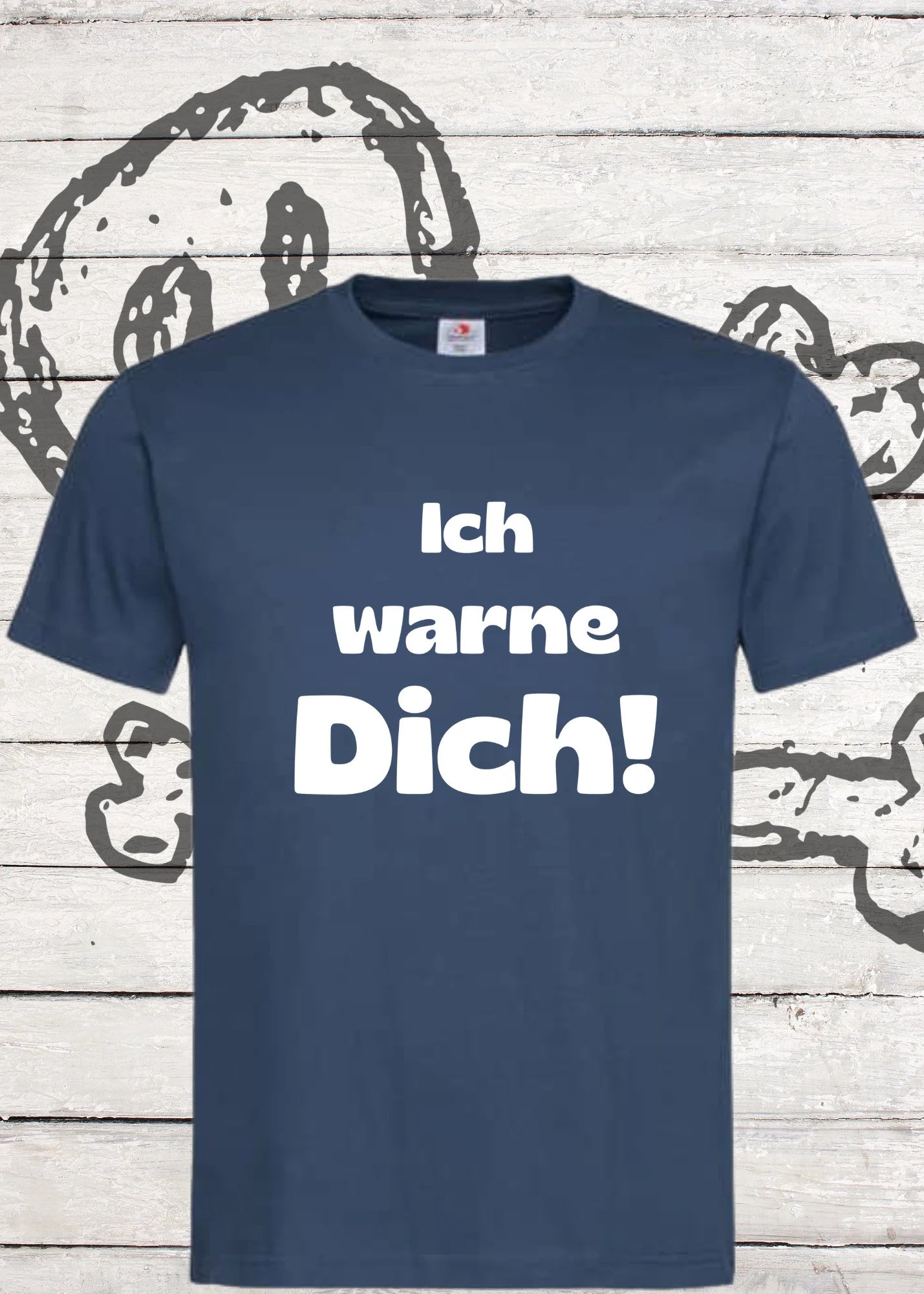 ⚠️ Unisex T-Shirt - Ich warne Dich! Lustiges Spruch Shirt 😈