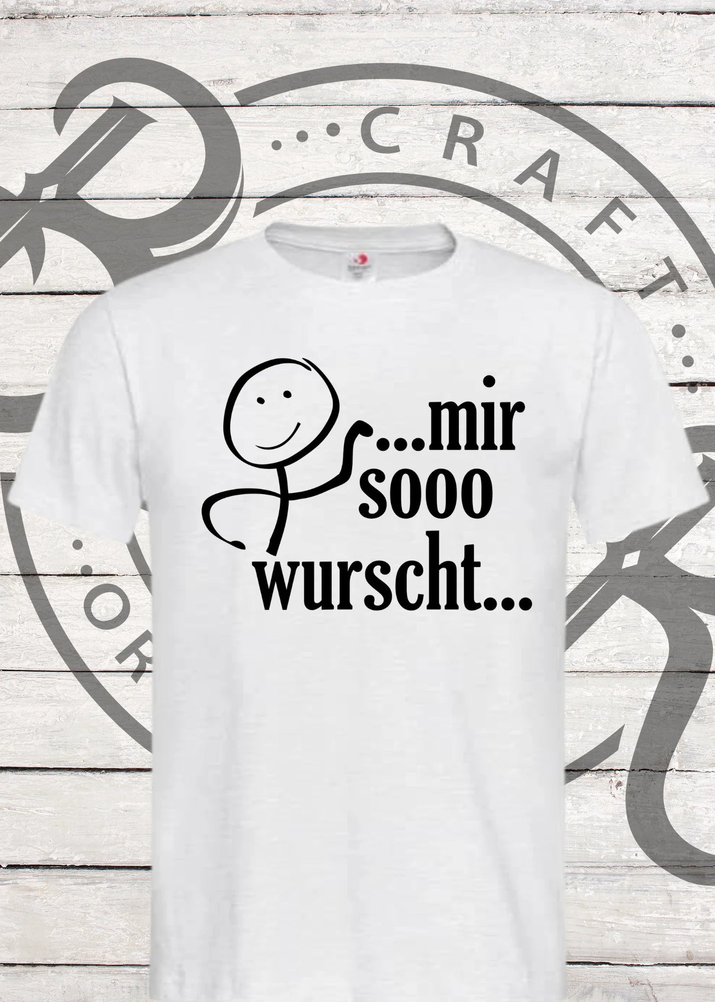 🤷♀️ Unisex T-Shirt 'Mir sooo wurscht' - Entspannter Humor für Gelassene 😎