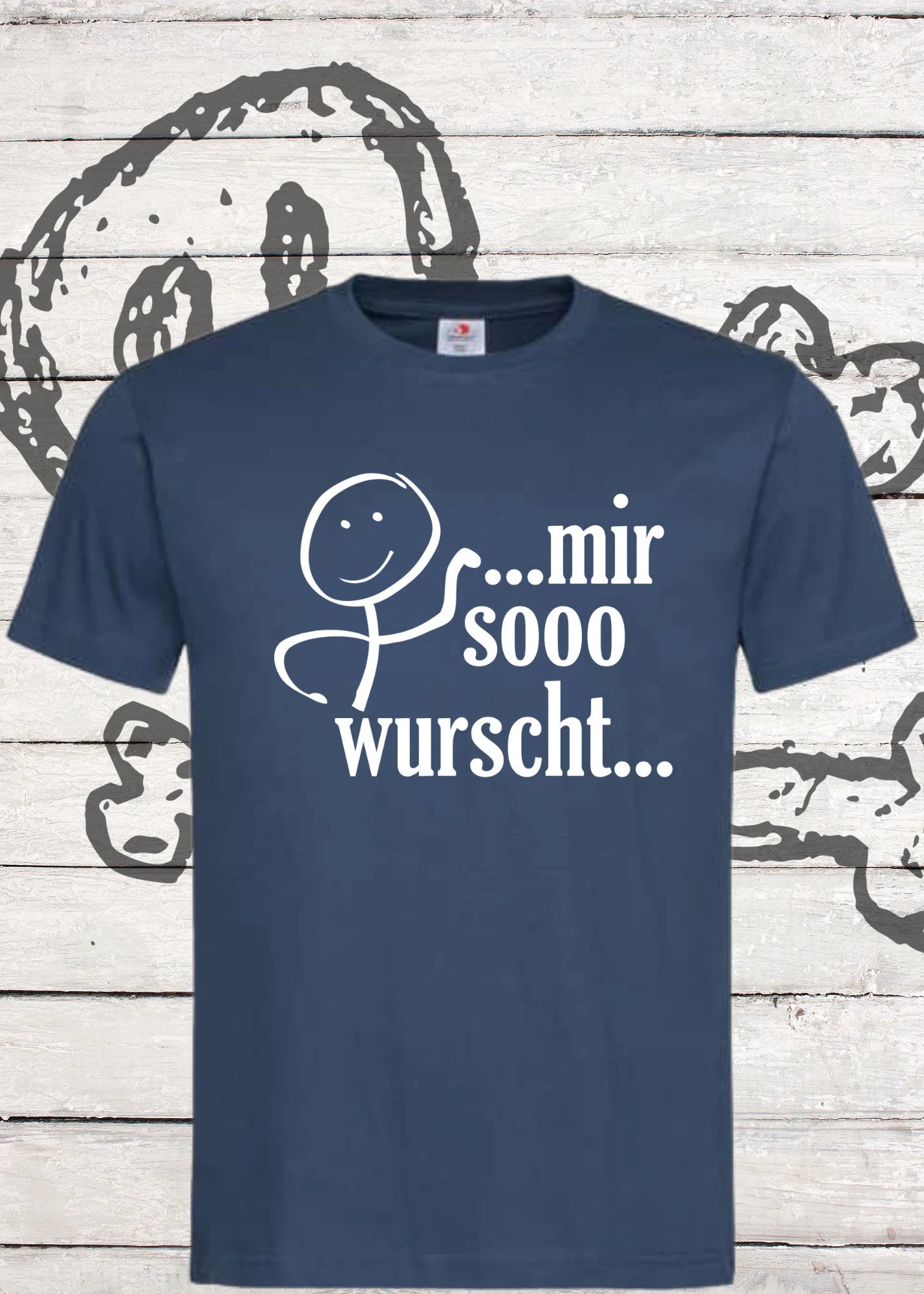 🤷♀️ Unisex T-Shirt 'Mir sooo wurscht' - Entspannter Humor für Gelassene 😎
