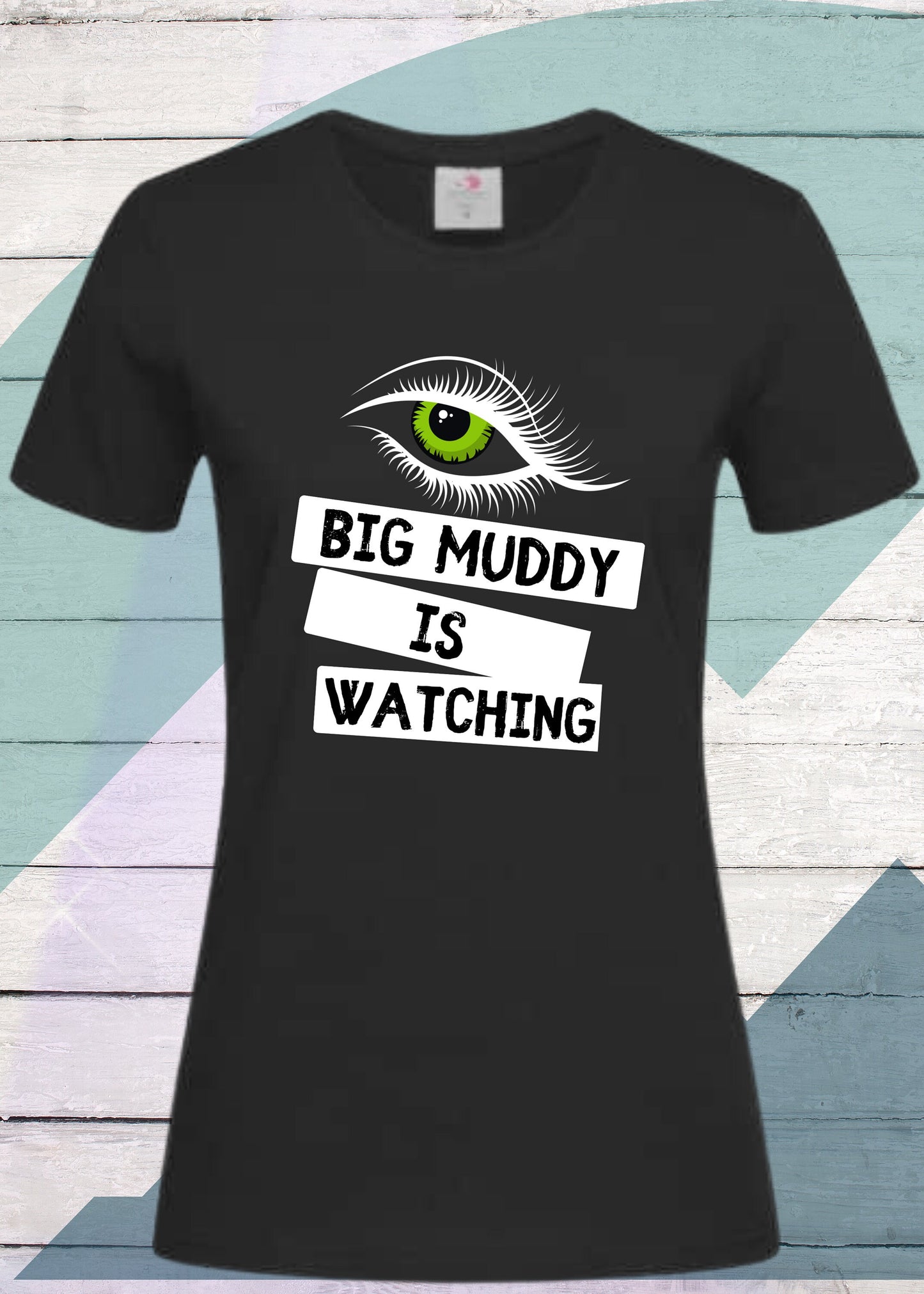 π Big Muddi ist watching - Lustiges Damen T-Shirt π