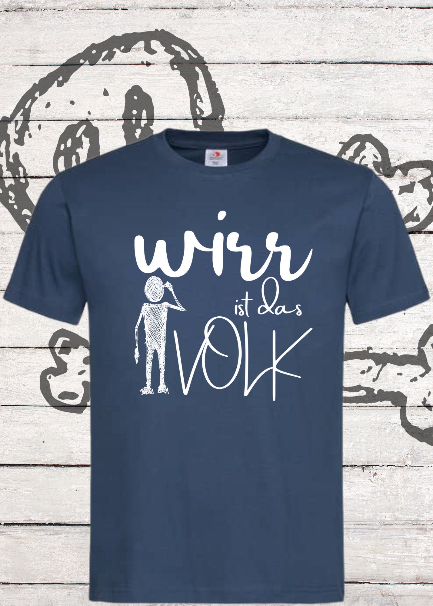 👕 Unisex T-Shirt 'Wirr ist das Volk' - Witziges Wortwitz Shirt 🤪