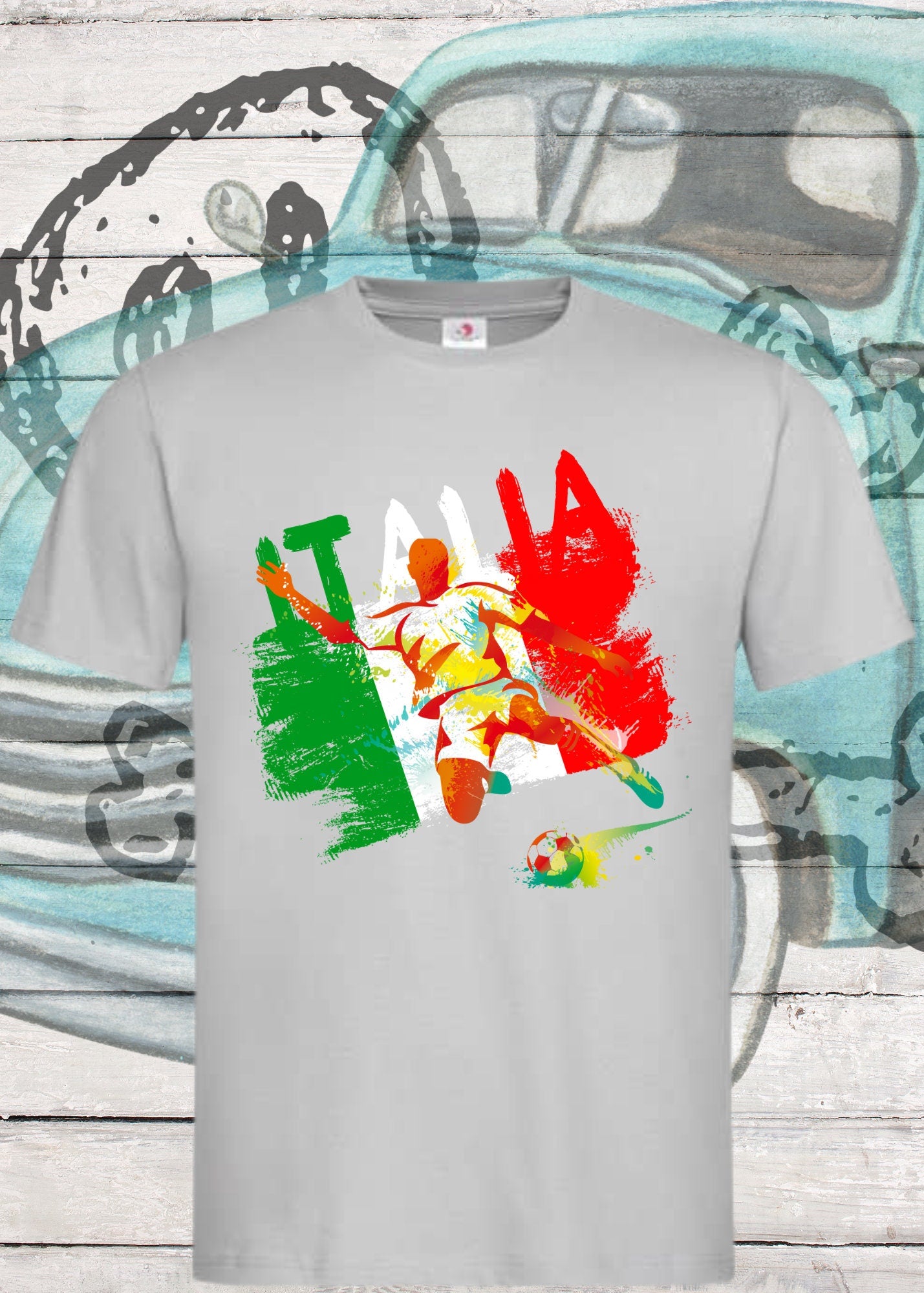 ⚽ Italien Fußball T-Shirt - Azzurri Fan Shirt für echte Tifosi 🇮🇹