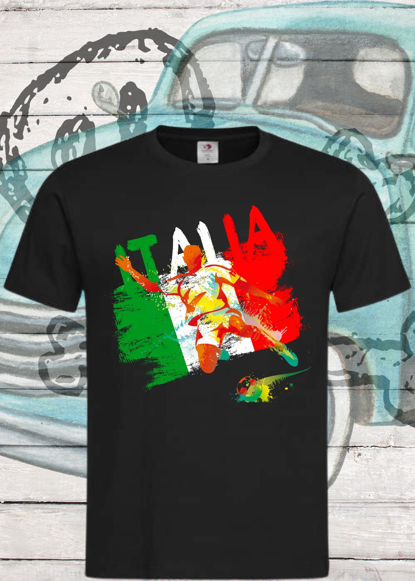 ⚽ Italien Fußball T-Shirt - Azzurri Fan Shirt für echte Tifosi 🇮🇹
