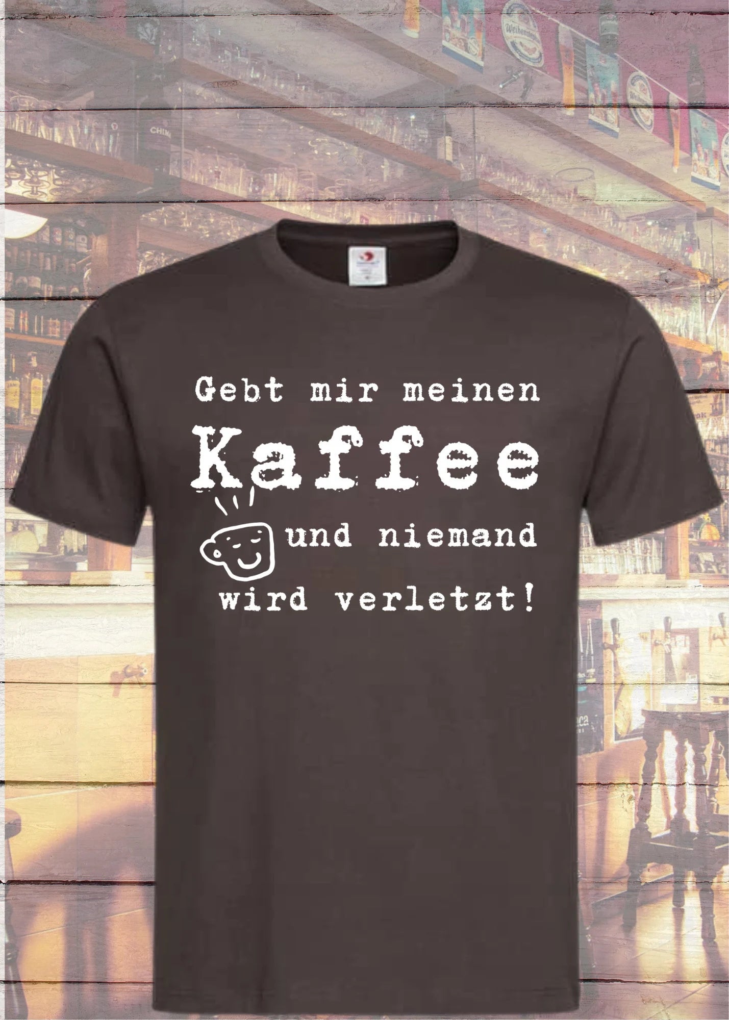 ☕ Unisex T-Shirt 'Gebt mir meinen Kaffee und niemand wird verletzt!' - Kaffee Junkie