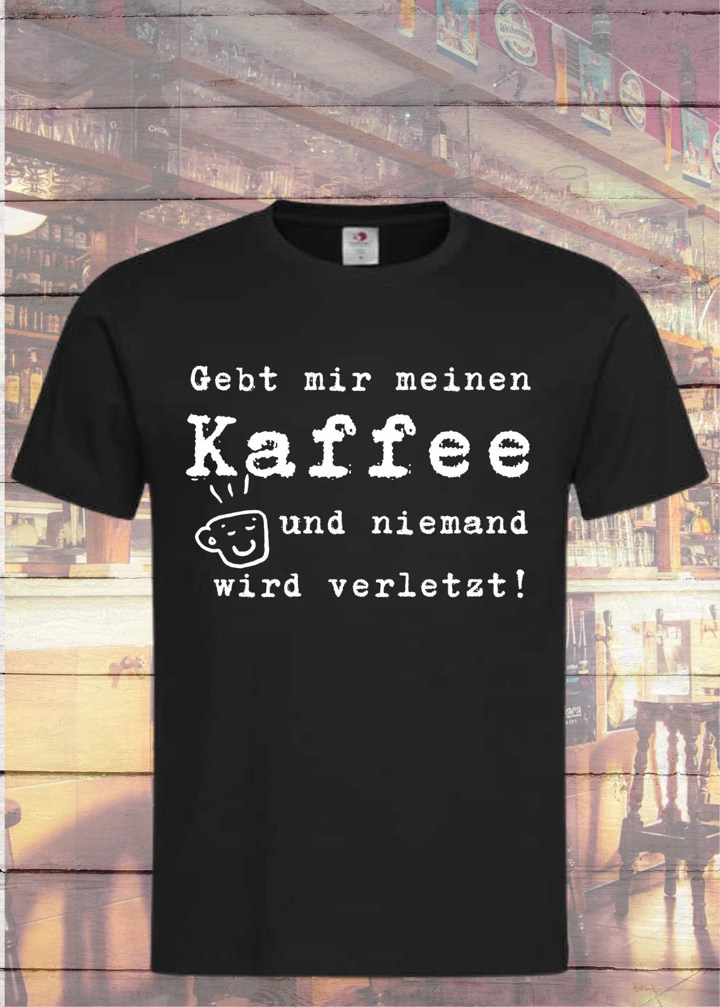 ☕ Unisex T-Shirt 'Gebt mir meinen Kaffee und niemand wird verletzt!' - Kaffee Junkie