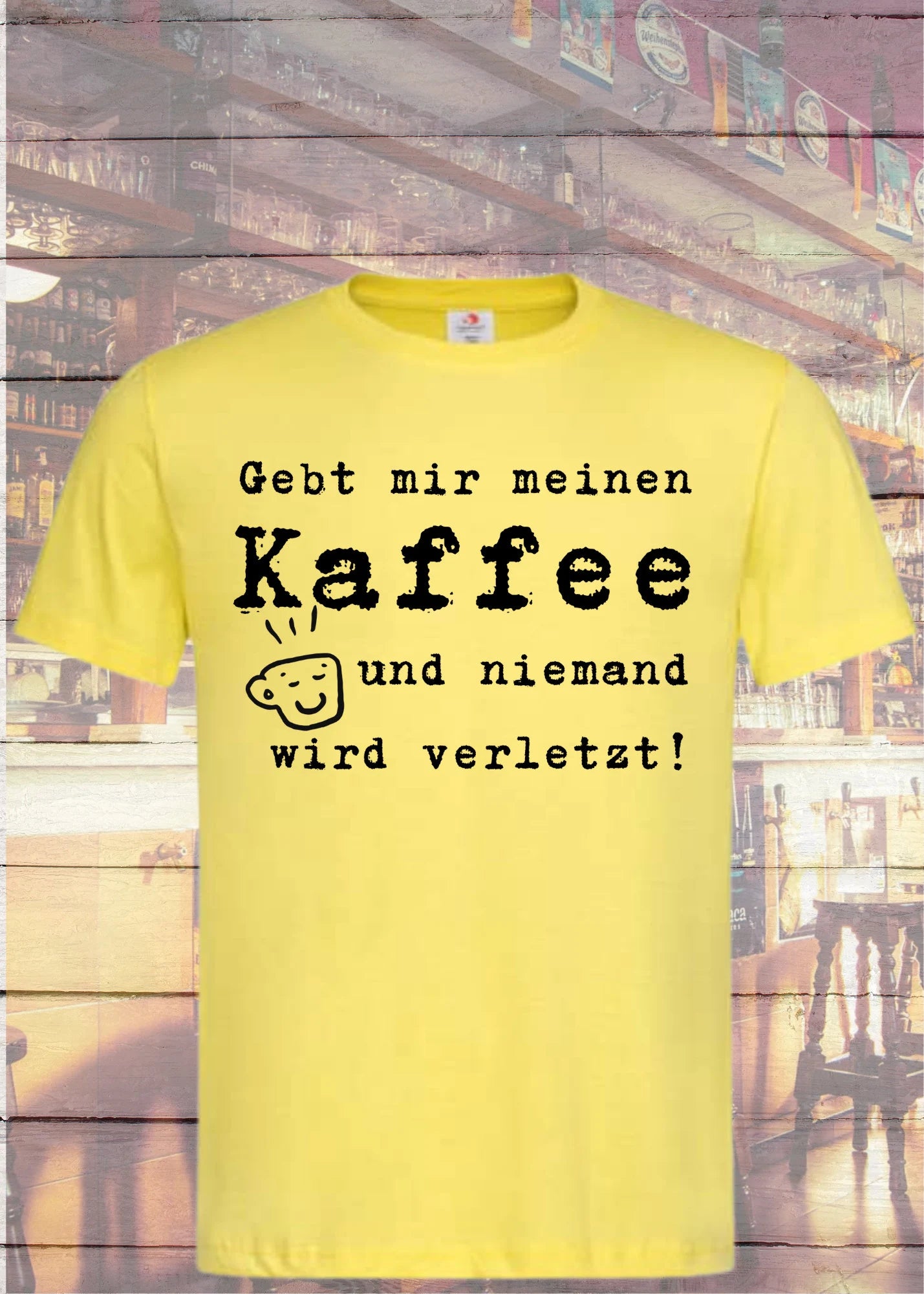 ☕ Unisex T-Shirt 'Gebt mir meinen Kaffee und niemand wird verletzt!' - Kaffee Junkie