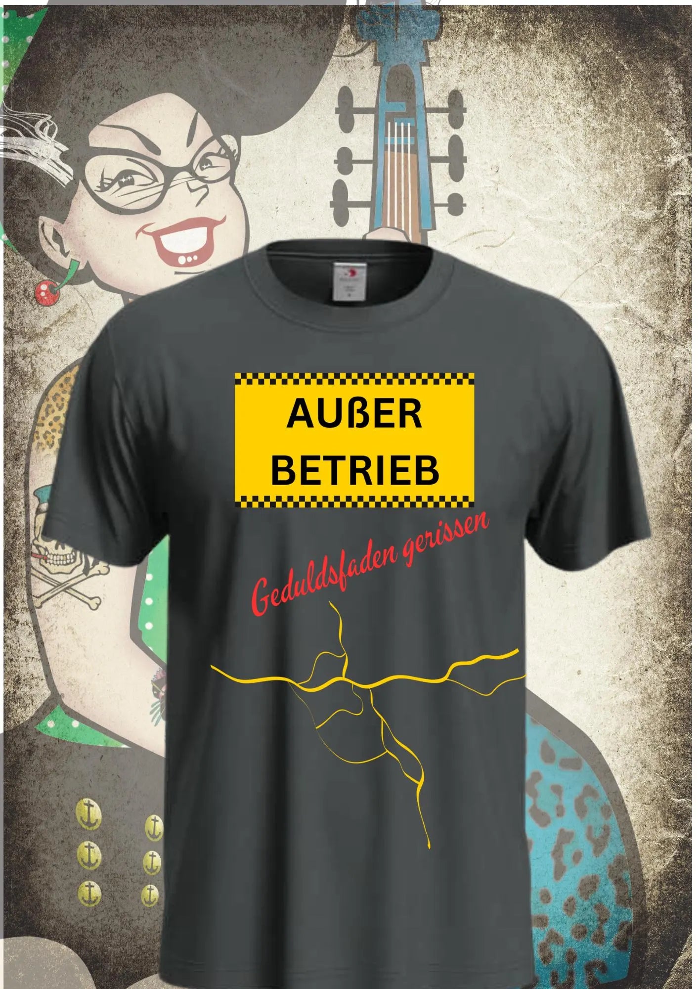 ⚠️ T-Shirt 'Außer Betrieb' 🔧 - Witziges Spruch-Shirt für Ruhesuchende 😴