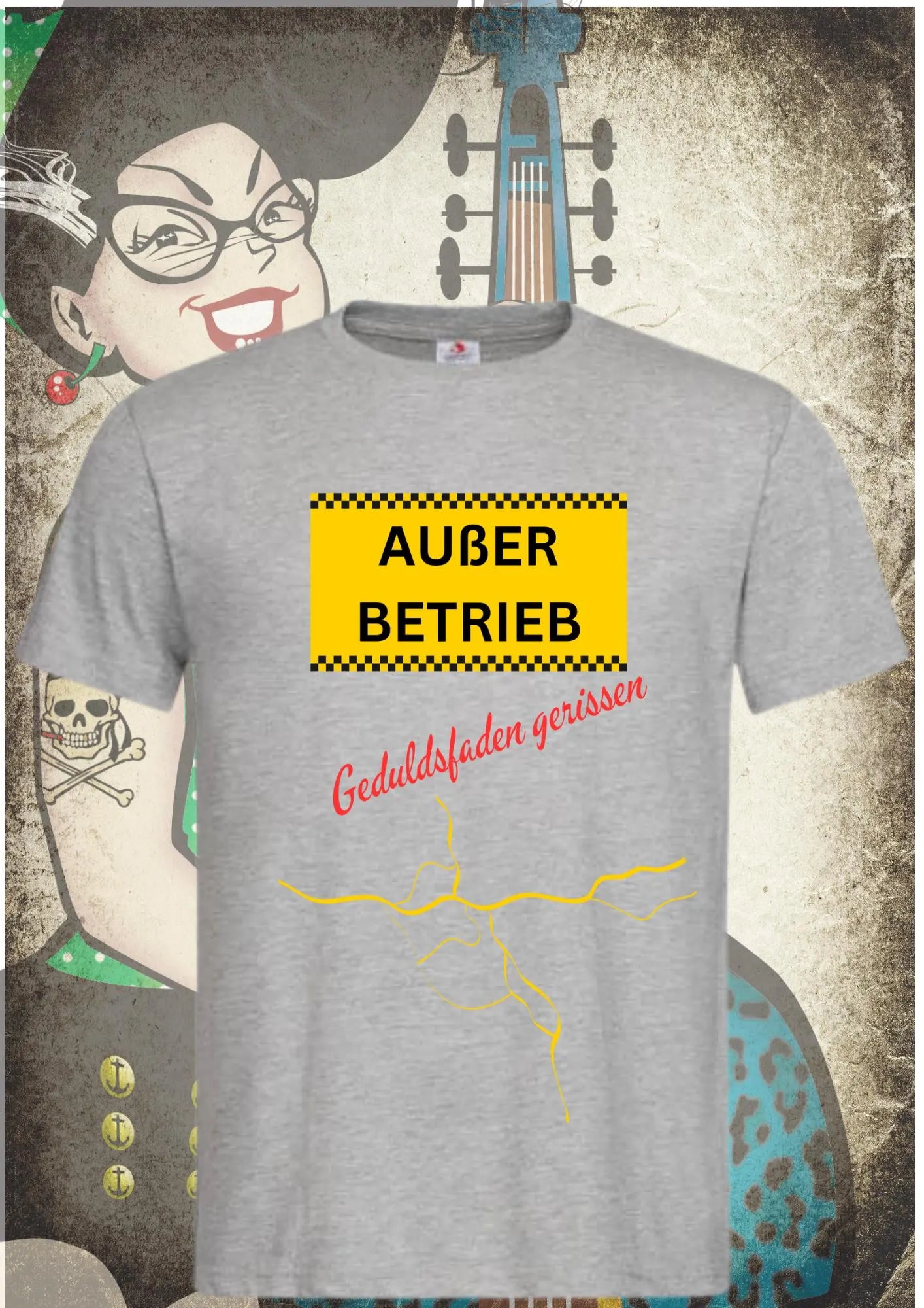 ⚠️ T-Shirt 'Außer Betrieb' 🔧 - Witziges Spruch-Shirt für Ruhesuchende 😴