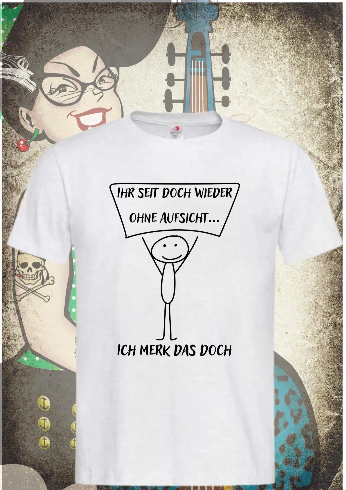 😂 Unisex T-Shirt 'Ihr seid doch wieder ohne Aufsicht' | Witziges Freizeit Shirt 🤣