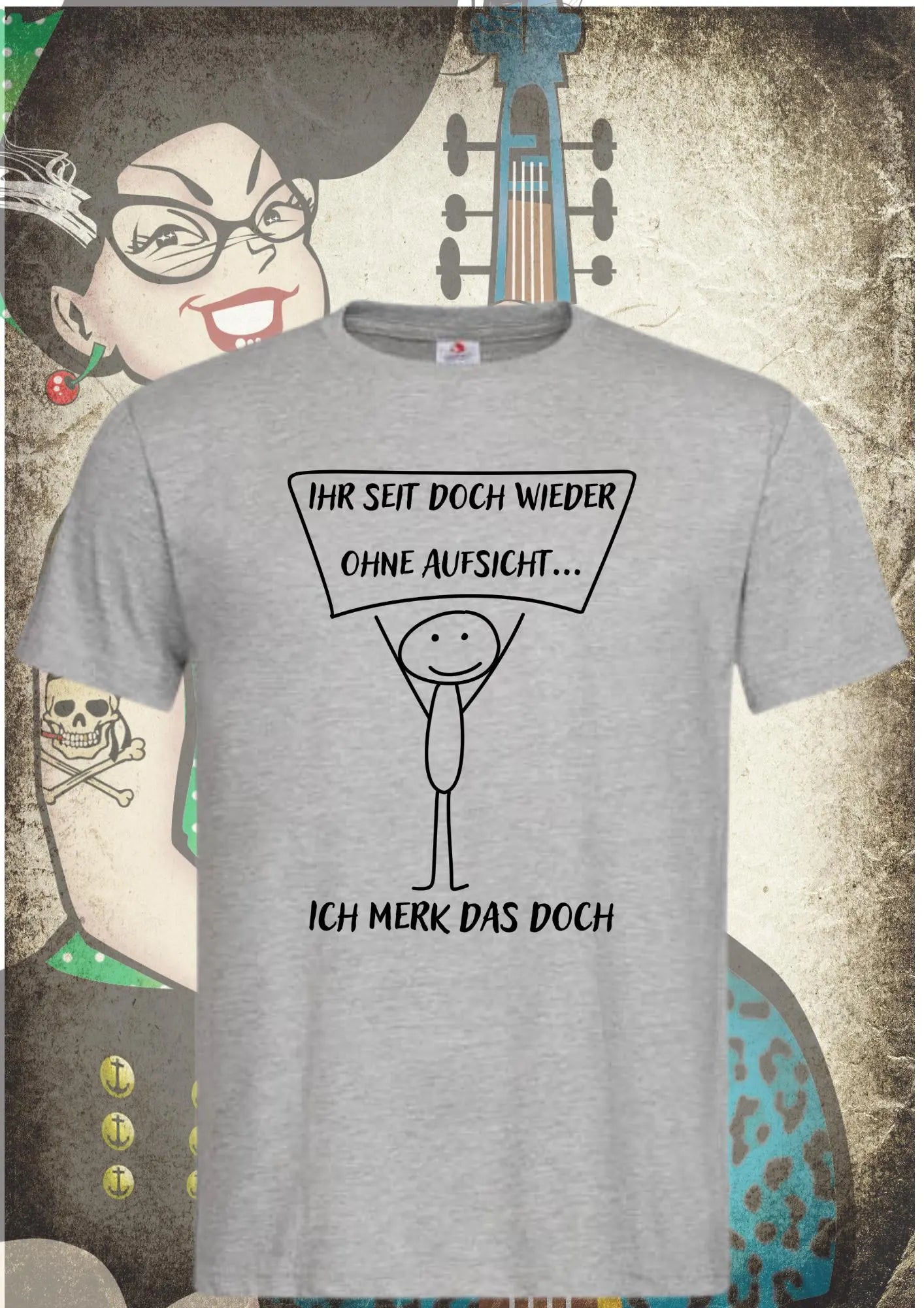 😂 Unisex T-Shirt 'Ihr seid doch wieder ohne Aufsicht' | Witziges Freizeit Shirt 🤣