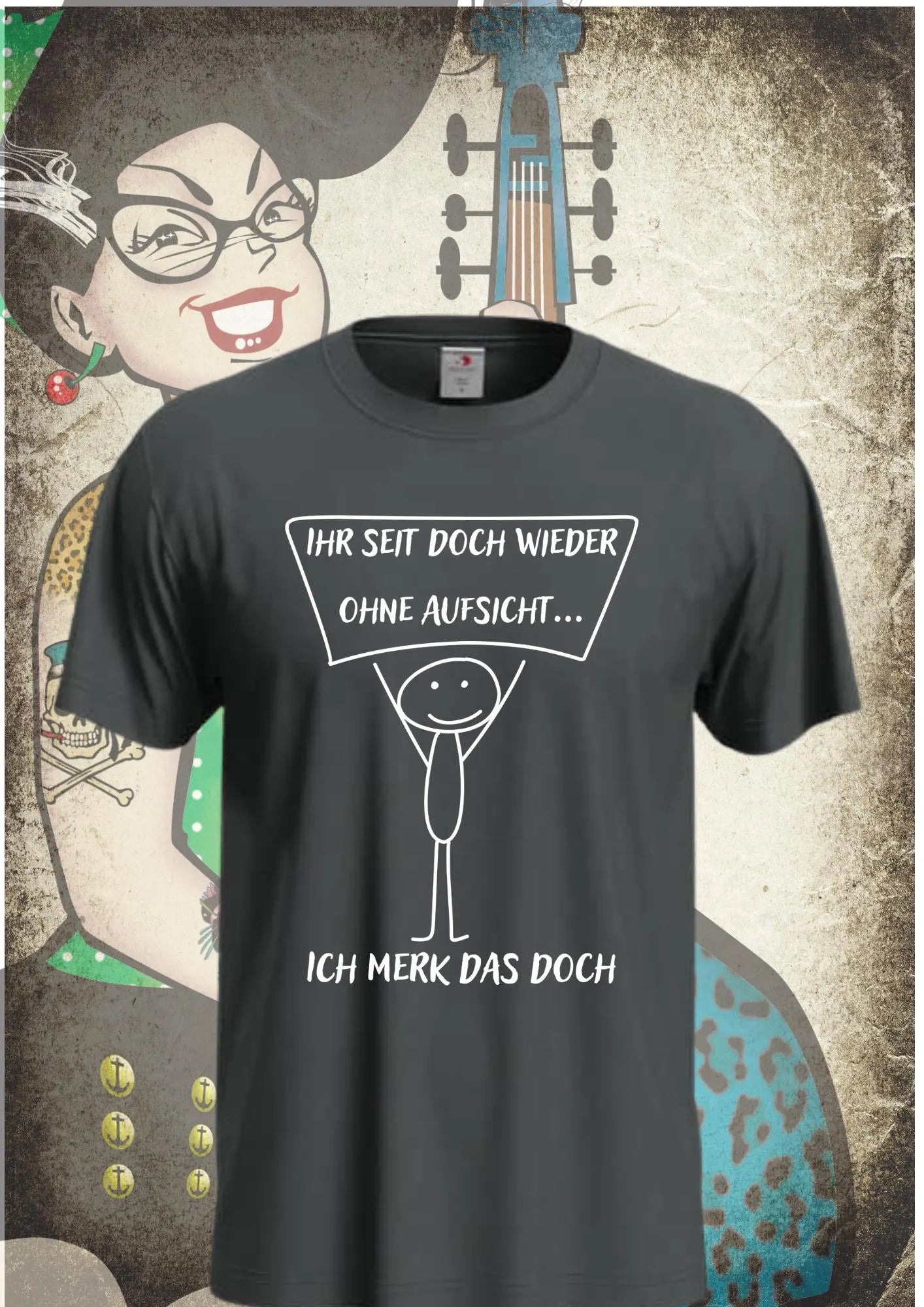 😂 Unisex T-Shirt 'Ihr seid doch wieder ohne Aufsicht' | Witziges Freizeit Shirt 🤣
