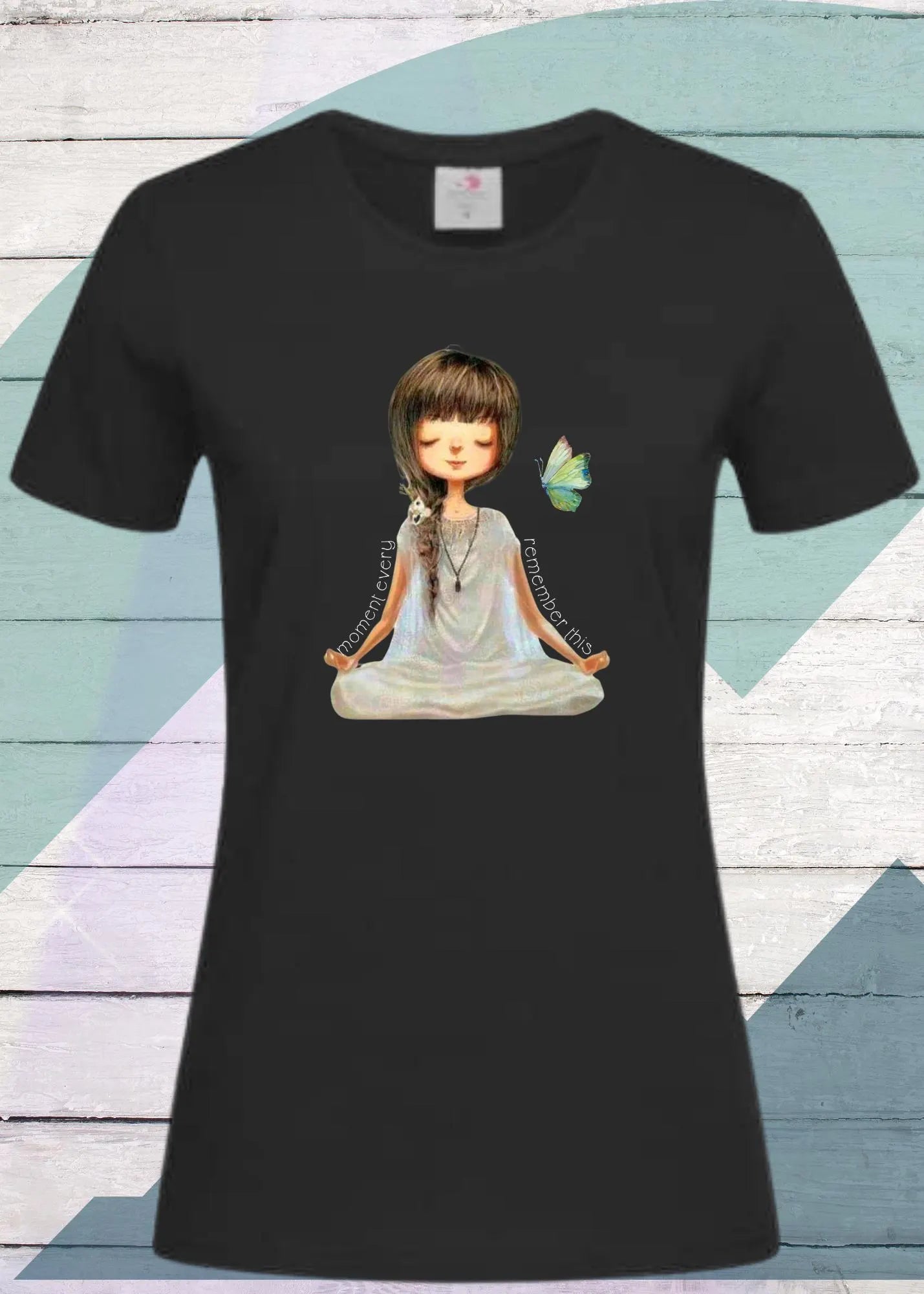 🧘♀️ Damen T-Shirt 'Remember This Every Moment' - Inspirierendes Yoga Shirt ✨