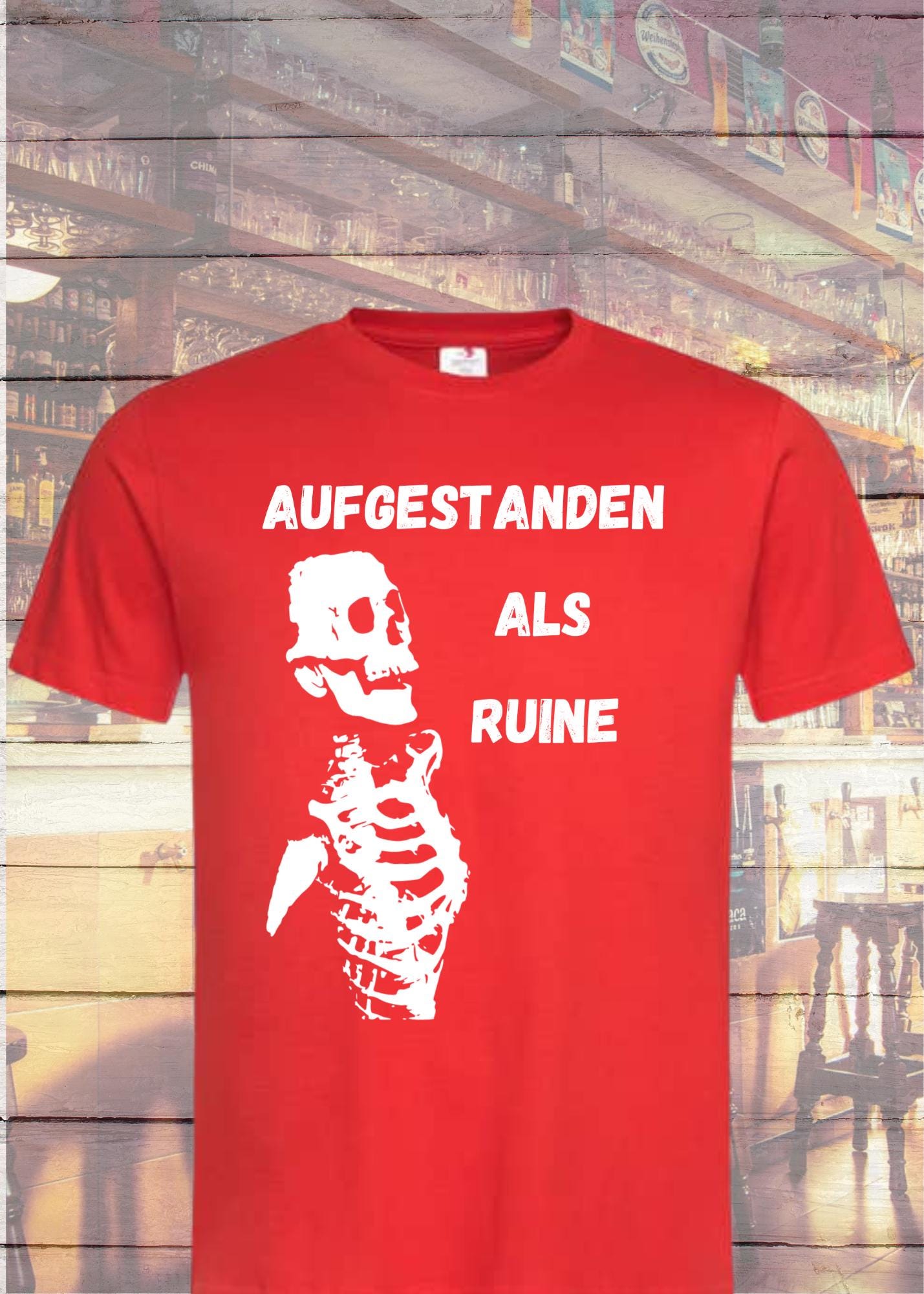 π Aufgestanden als Ruine T-Shirt π΄ Skelett Geschenkidee Unisex π