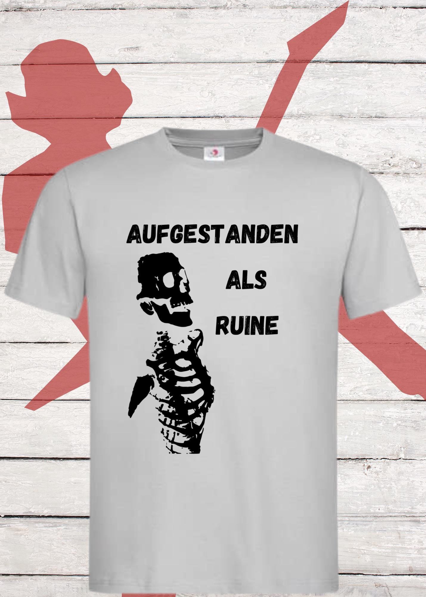 π Aufgestanden als Ruine T-Shirt π΄ Skelett Geschenkidee Unisex π