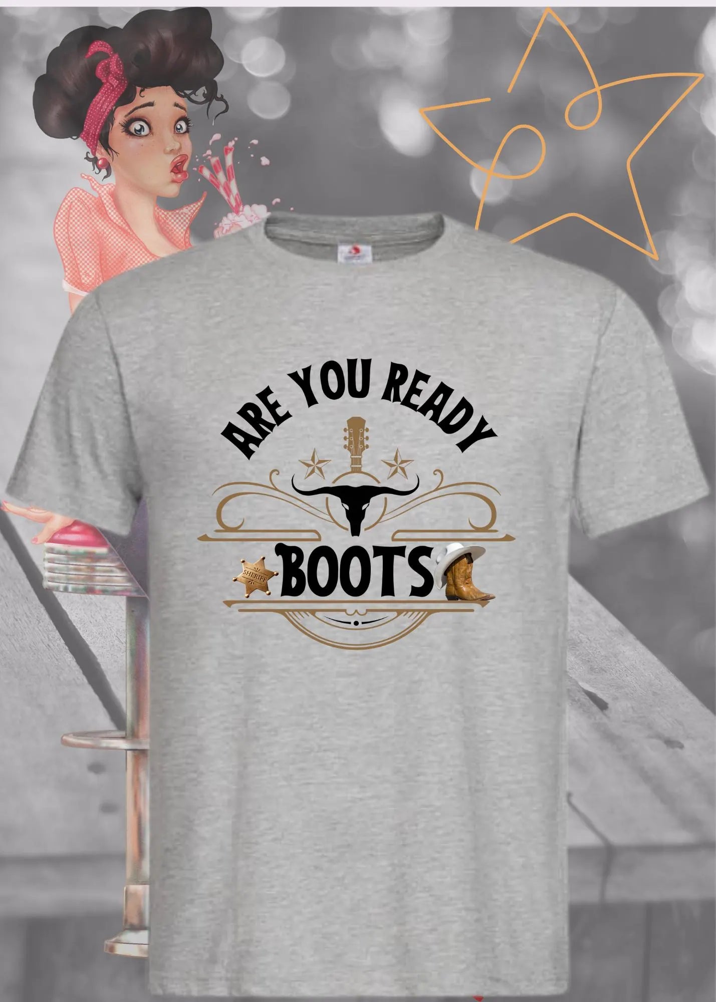 🤠 Are You Ready Boots? - Western T-Shirt Cowboy Cowgirl Langhorn 🐎