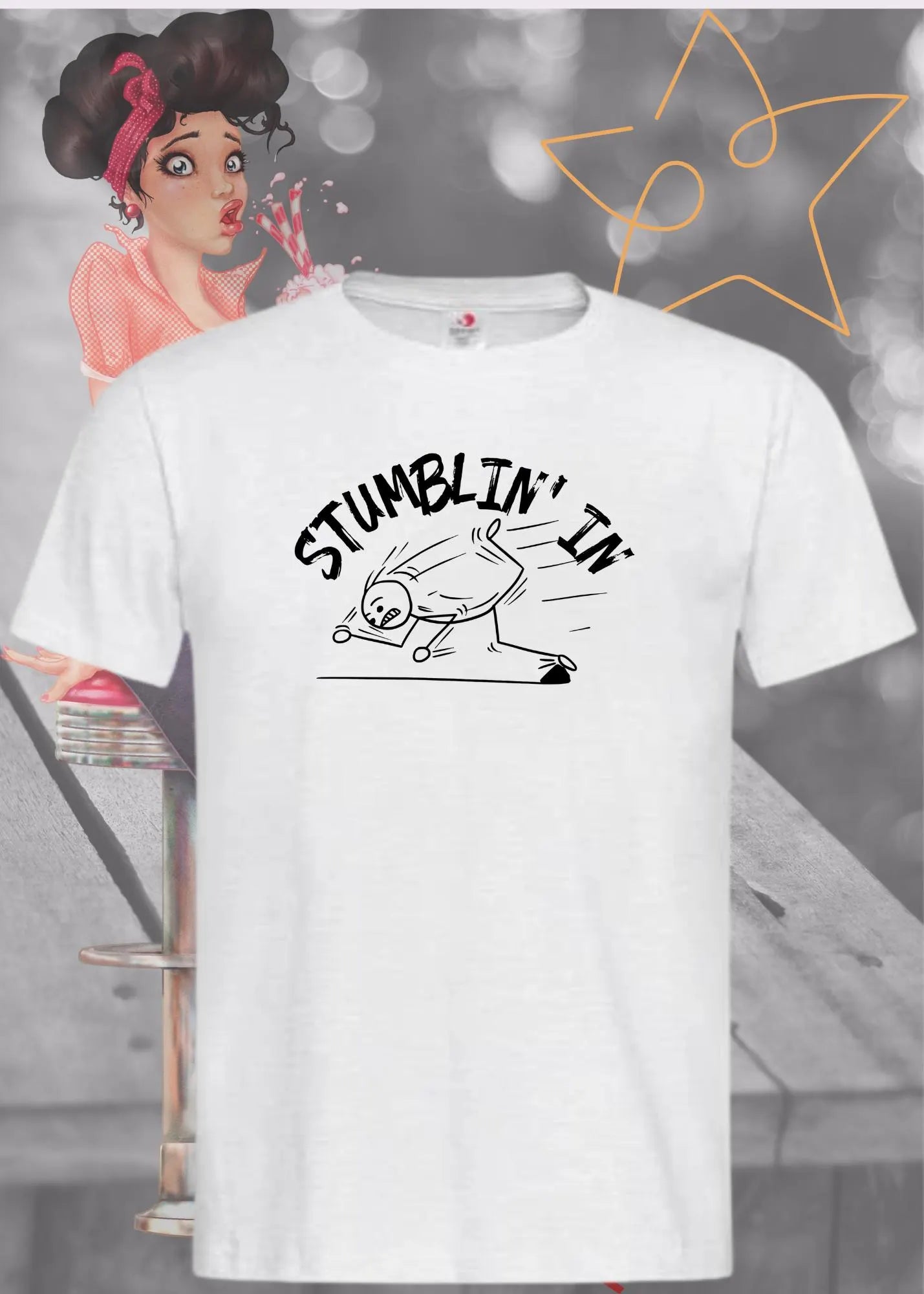 π΅ Stumplin' In - Witziges Musik T-Shirt mit Spruch π