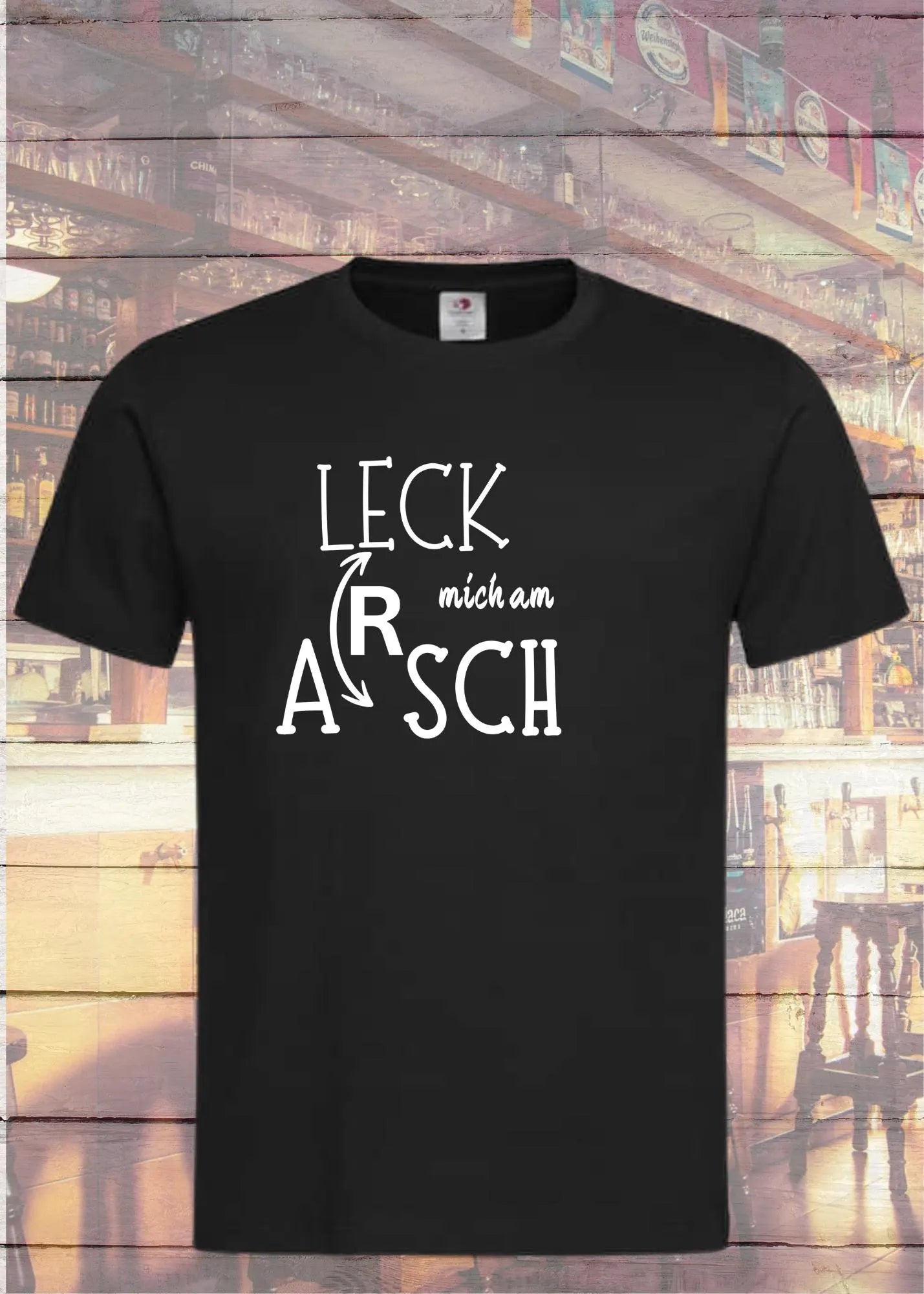 😤 Unisex T-Shirt 'Leck Mich Am Arsch' - Direktes Statement für Rebellen 🖕
