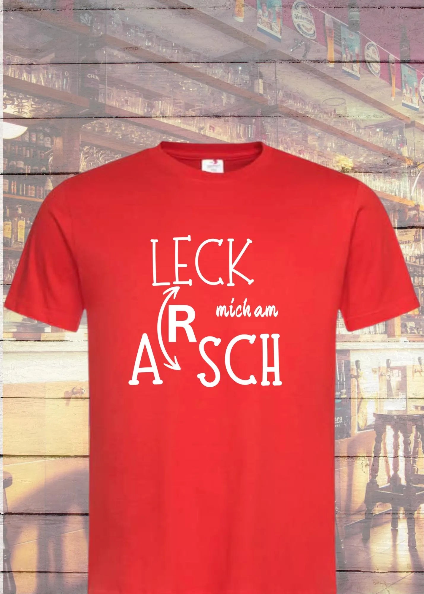 😤 Unisex T-Shirt 'Leck Mich Am Arsch' - Direktes Statement für Rebellen 🖕