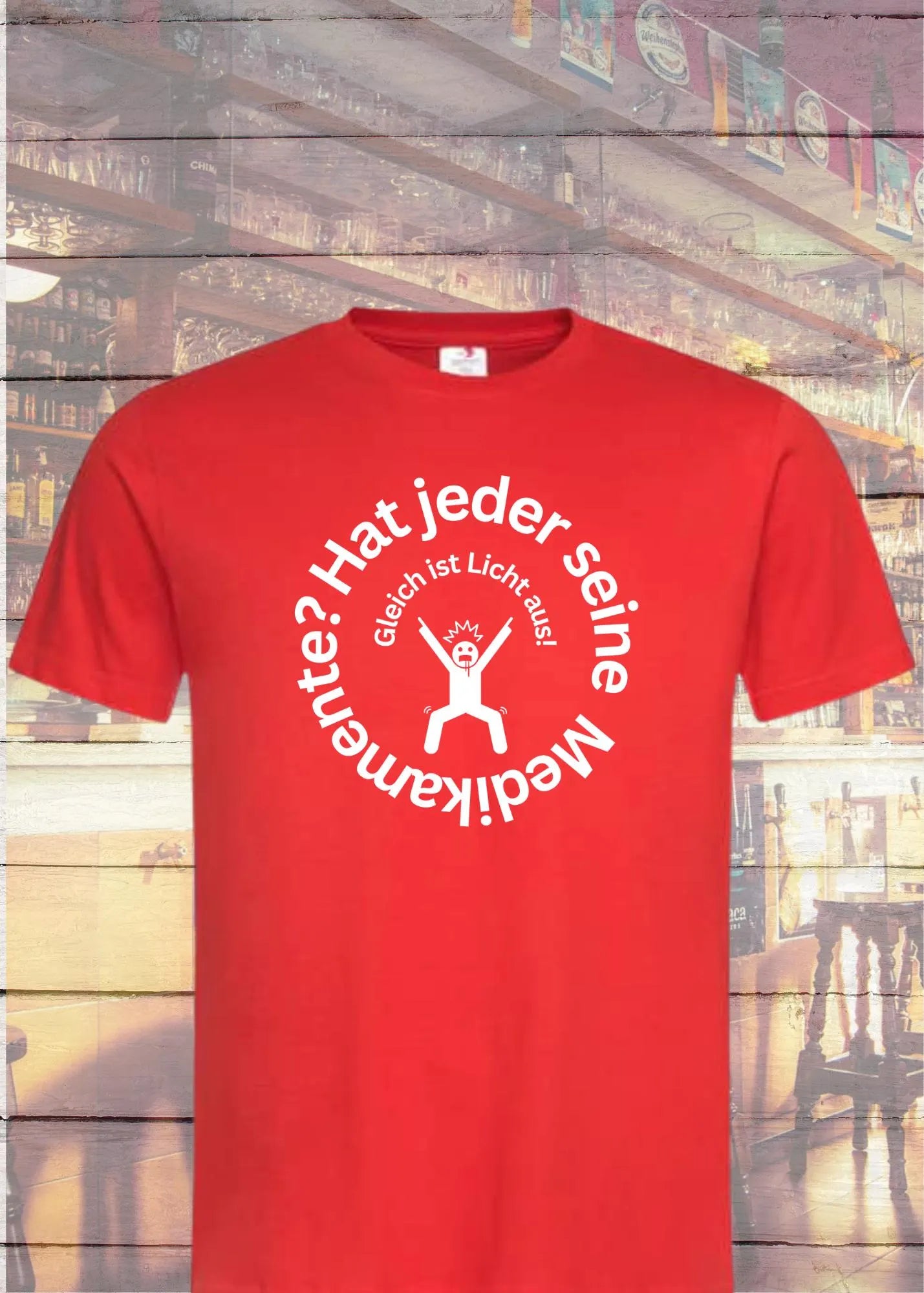 ๐ Unisex T-Shirt 'Hat Jeder Seine Medikamente - Gleich Ist Licht Aus!' ๐ด | Schlafzeit Humor Shirt