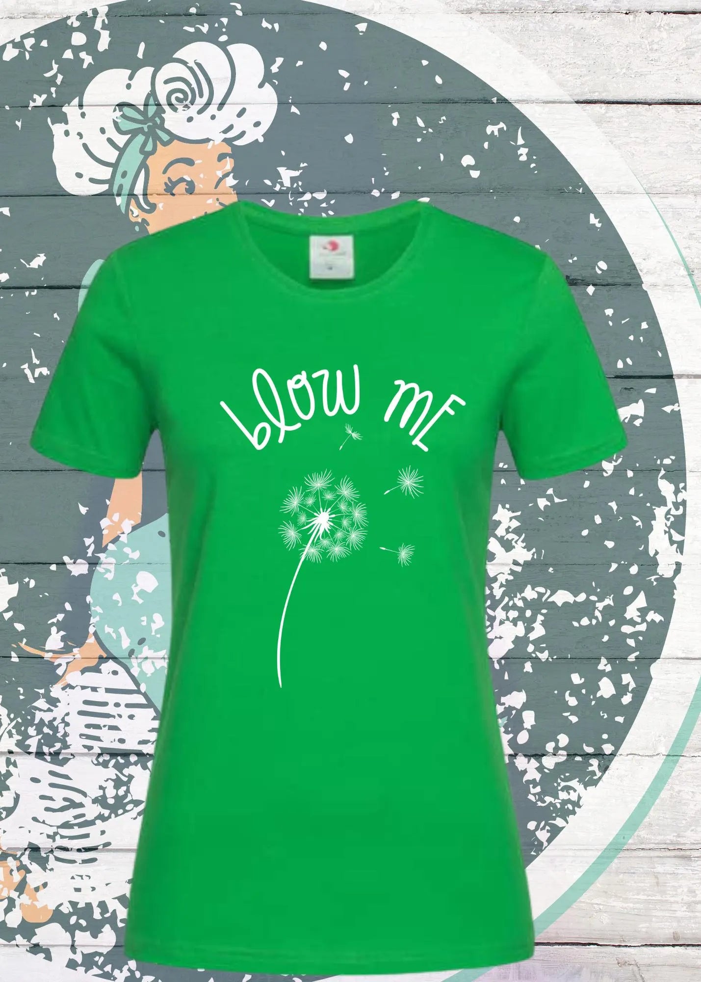 🌬️🌼 Damen T-Shirt Blow me - Pusteblumen Zauber! ✨