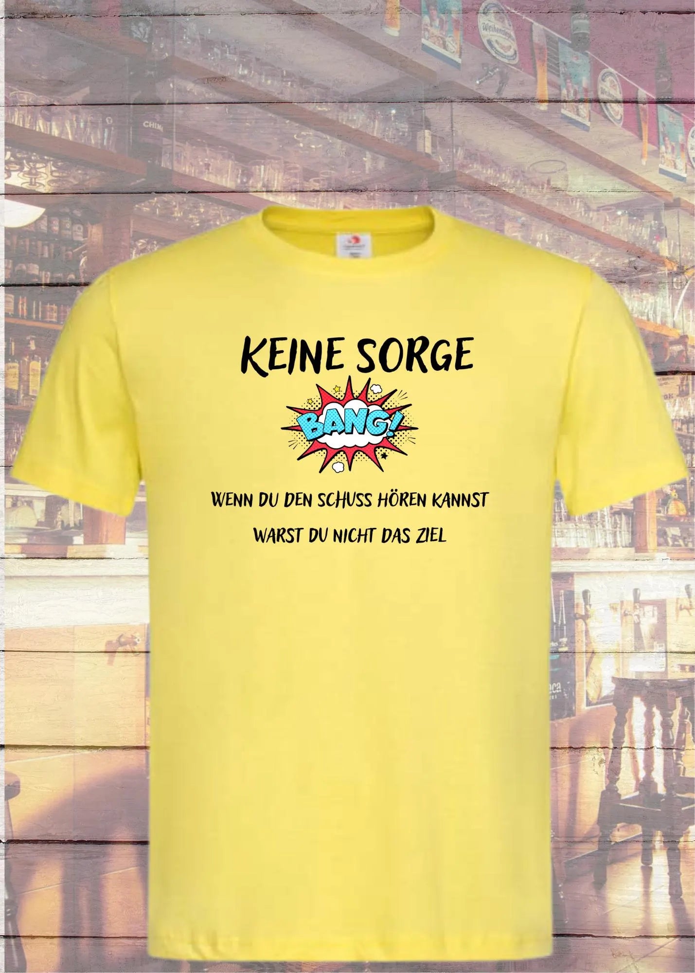 🎯 Unisex T-Shirt 'Keine Sorge - Wenn Du Den Schuss Hören Kannst' - Humor Shirt 😄